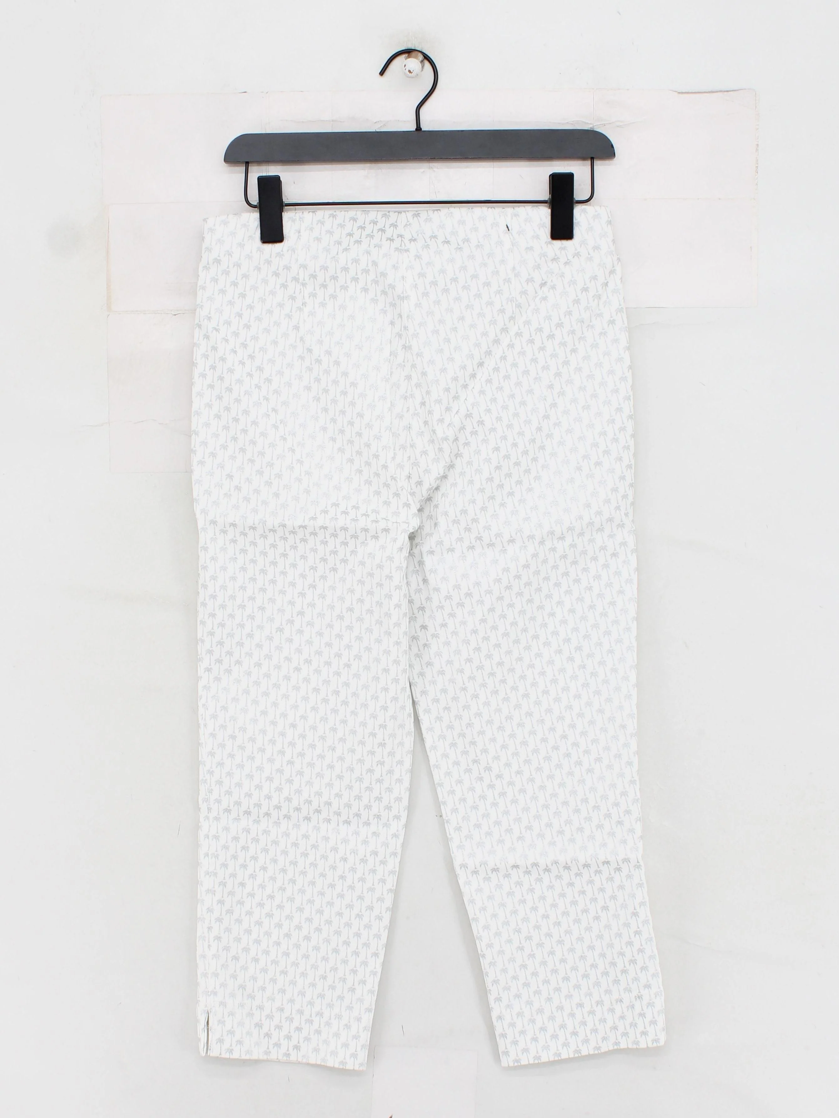 Robell Women's Trousers UK 14 White Viscose with Polyamide, Elastane Capri - Image 2