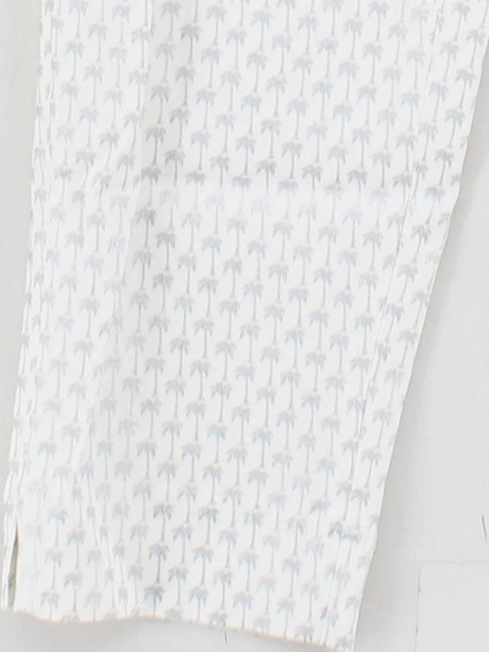 Robell Women's Trousers UK 14 White Viscose with Polyamide, Elastane Capri - Image 4