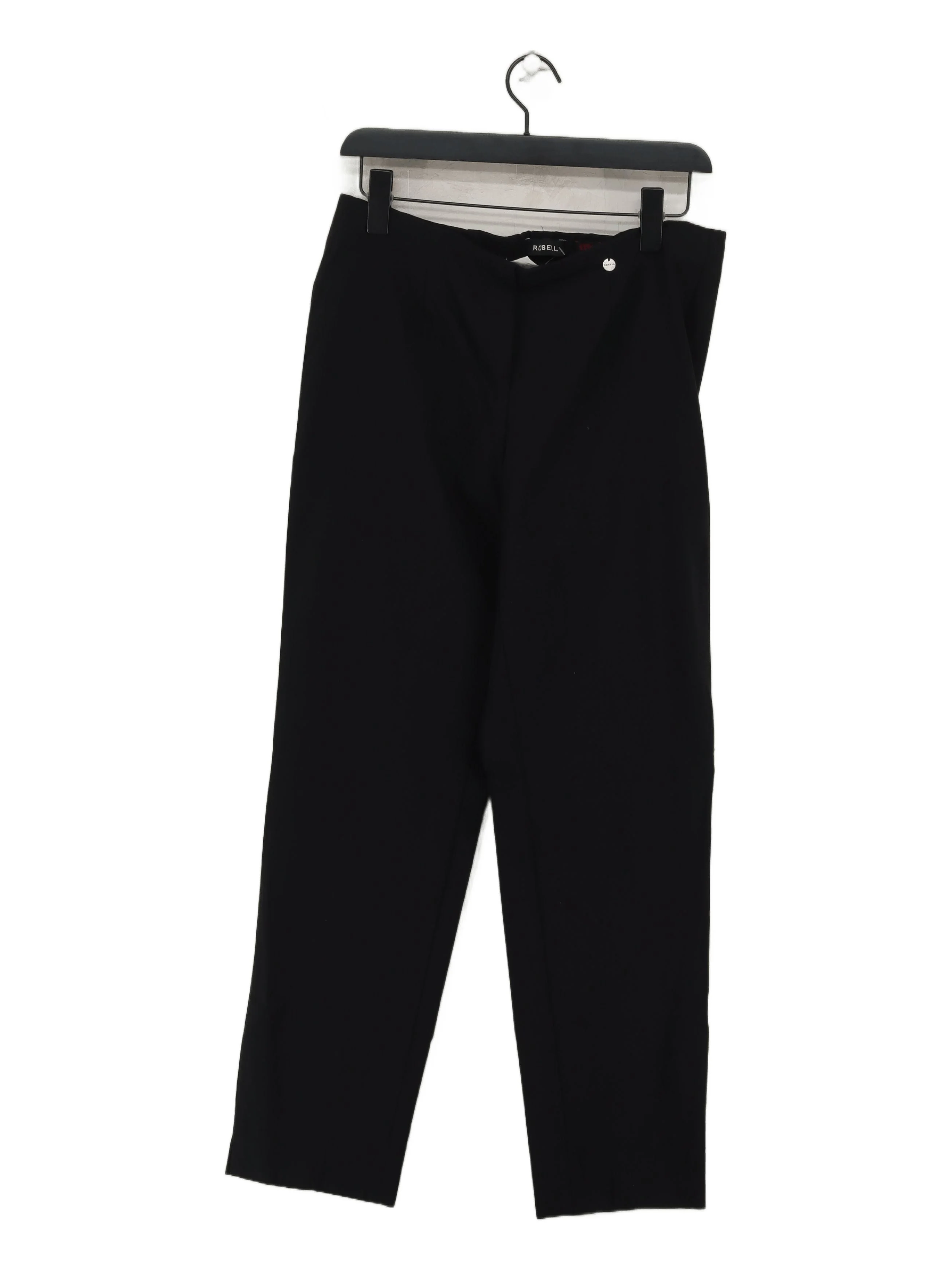 Robell Women's Trousers UK 18 Black Viscose with Polyamide, Elastane Chino