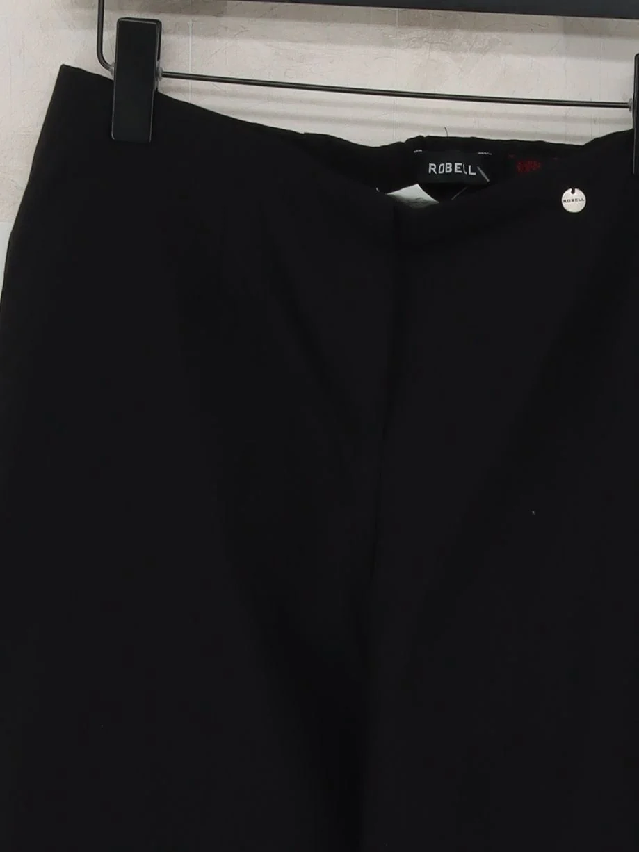 Robell Women's Trousers UK 18 Black Viscose with Polyamide, Elastane Chino - Image 3