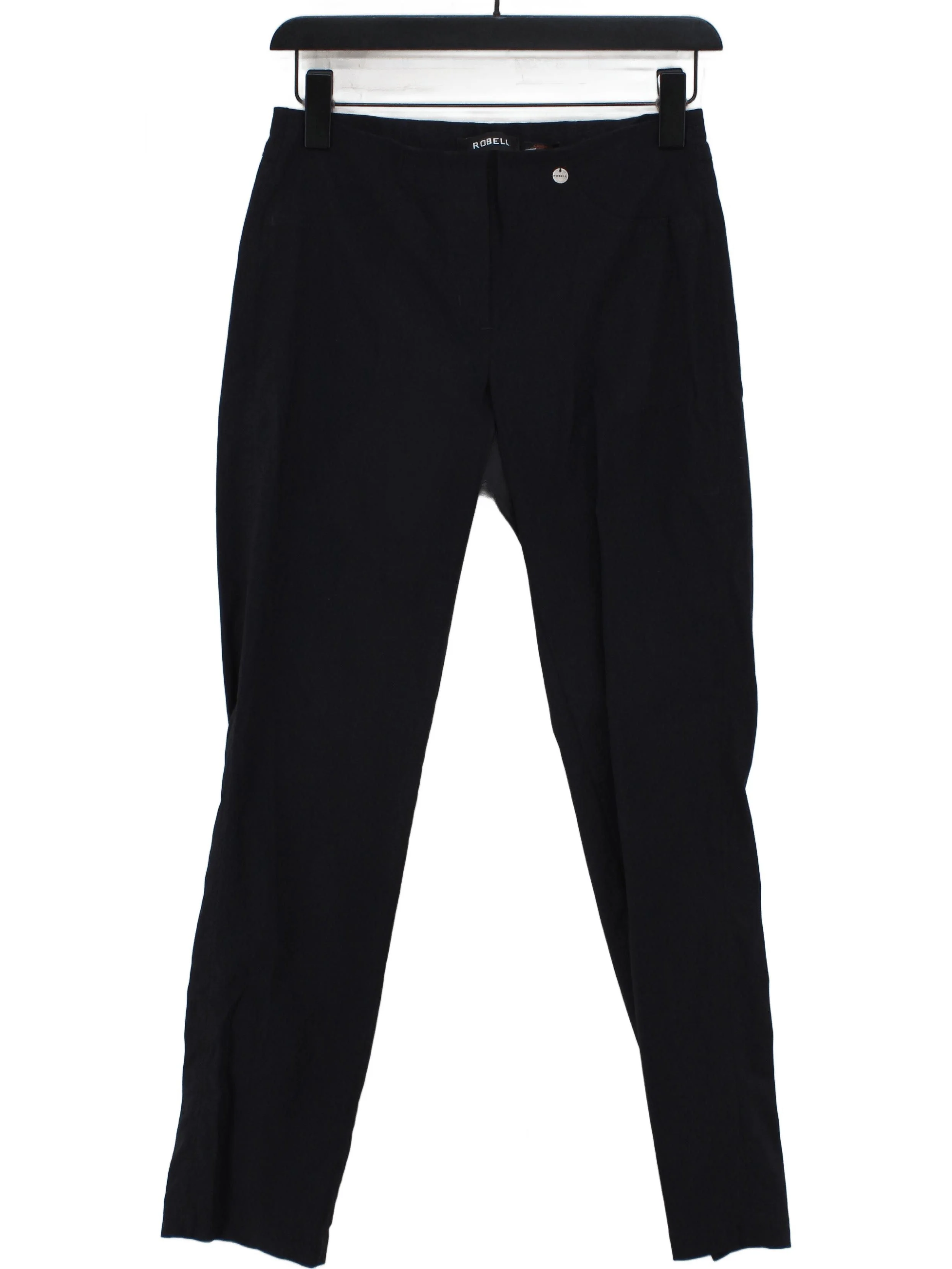 Robell Women's Trousers W 34 in Black 100% Other Straight Chino