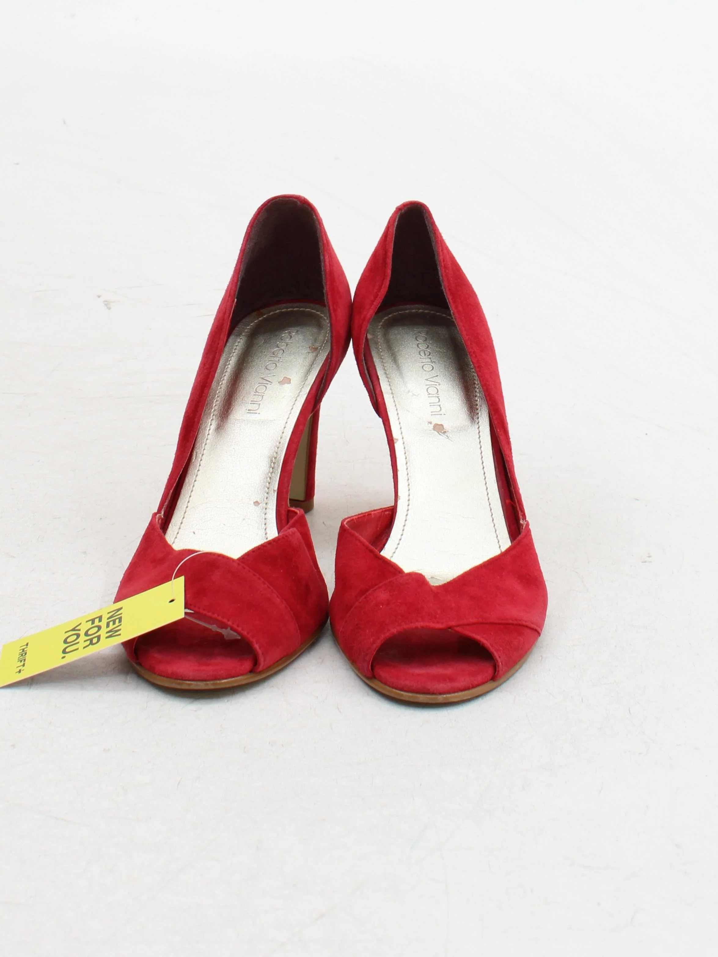 Roberto Vianni Women's Heels UK 6 Red 100% Suede Court - Image 2