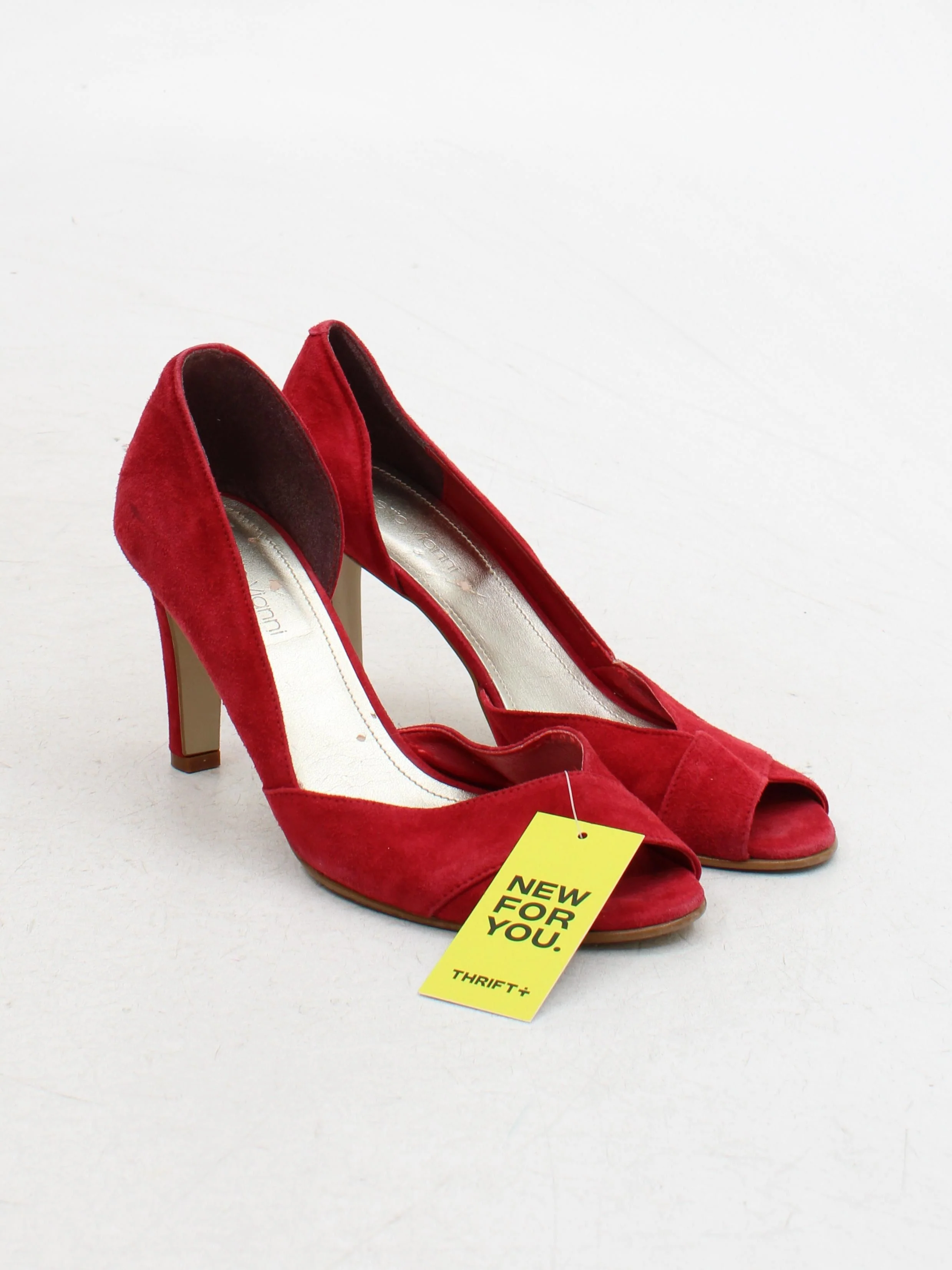 Roberto Vianni Women's Heels UK 6 Red 100% Suede Court - Image 4