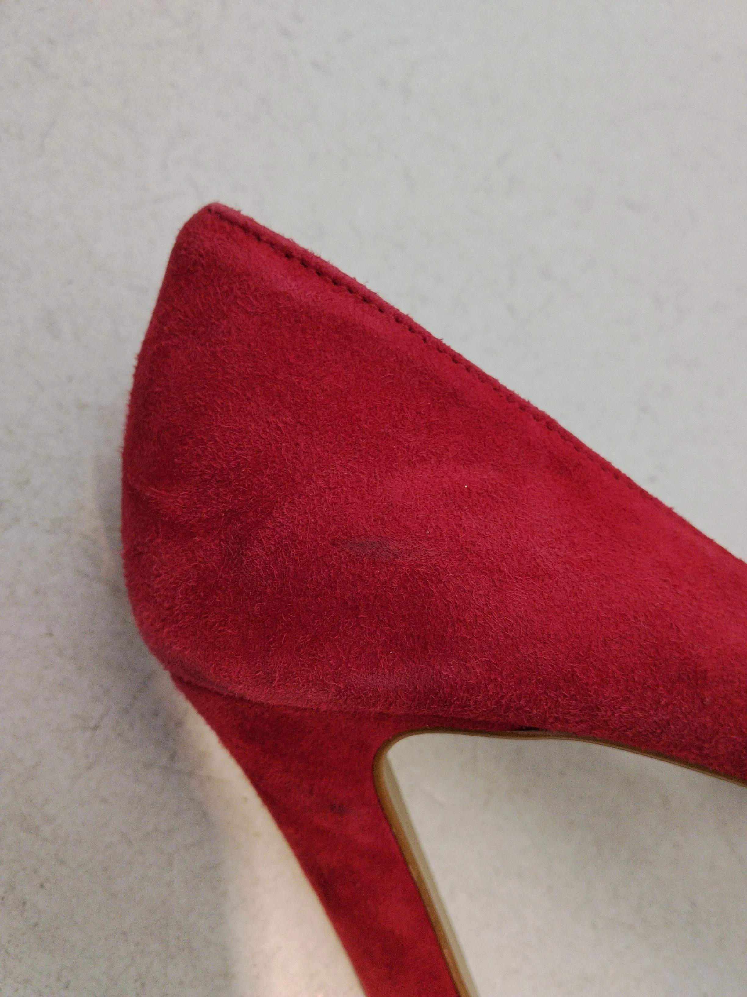 Roberto Vianni Women's Heels UK 6 Red 100% Suede Court - Image 8