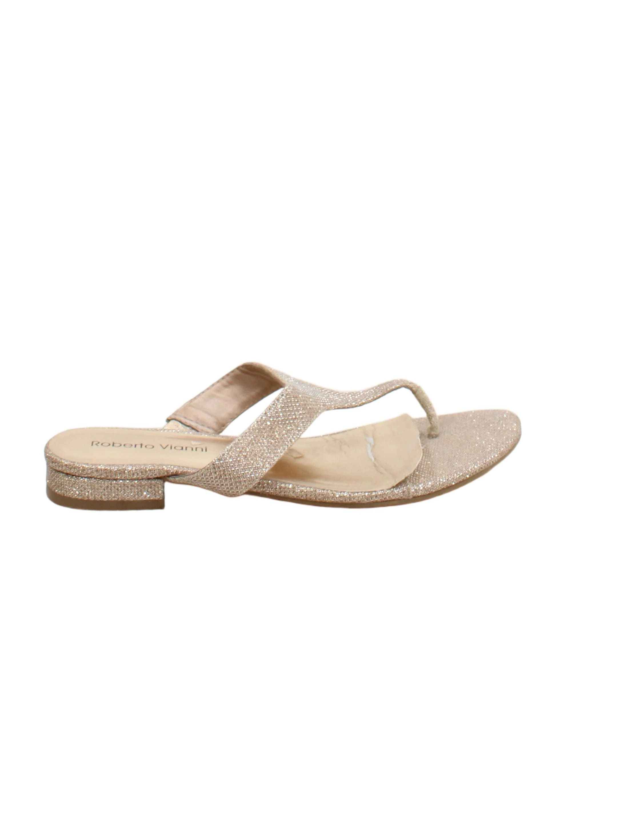 Roberto Vianni Women's Sandals UK 4 Gold 100% Other Flip-Flop