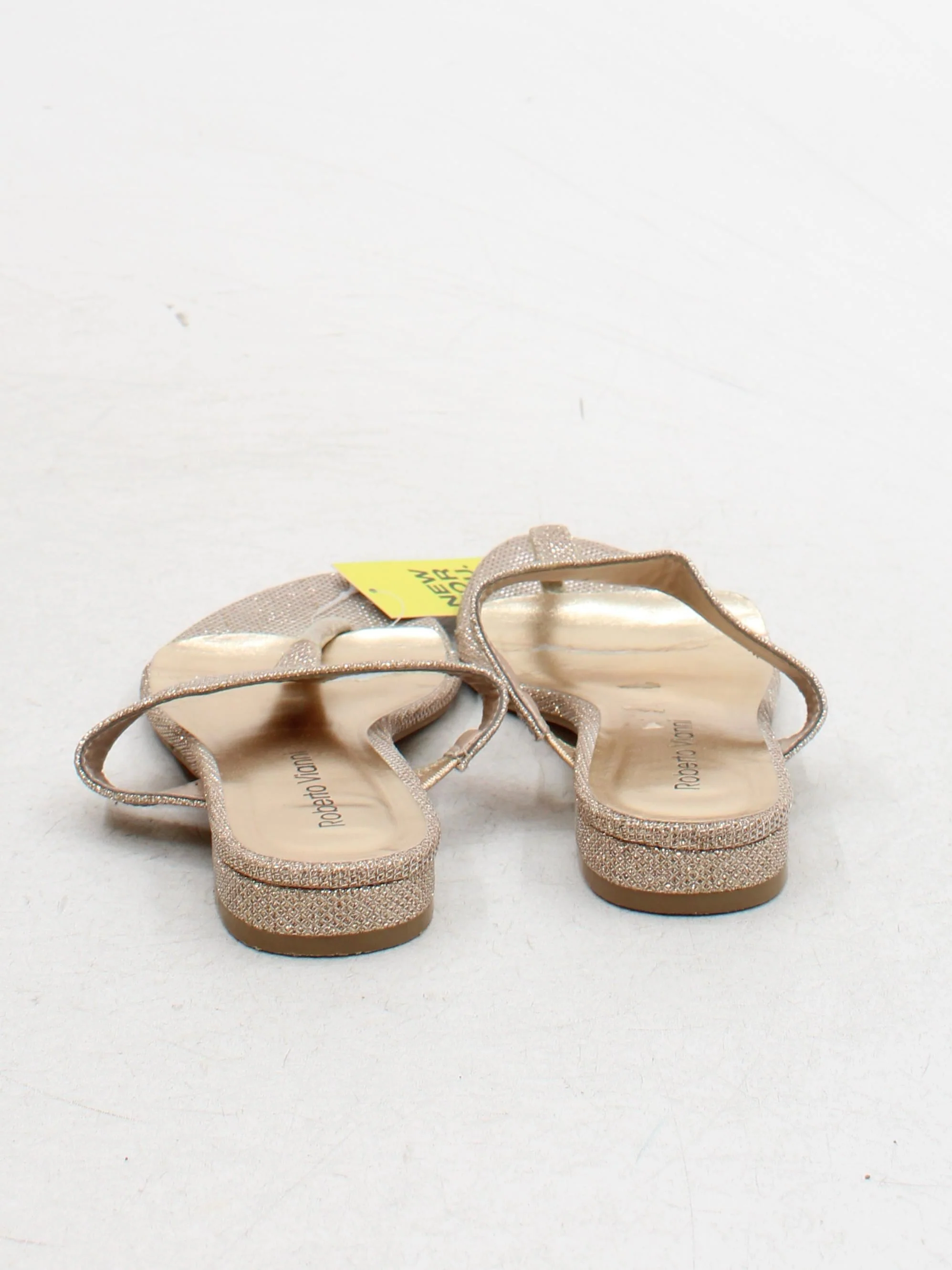 Roberto Vianni Women's Sandals UK 4 Gold 100% Other Flip-Flop - Image 3