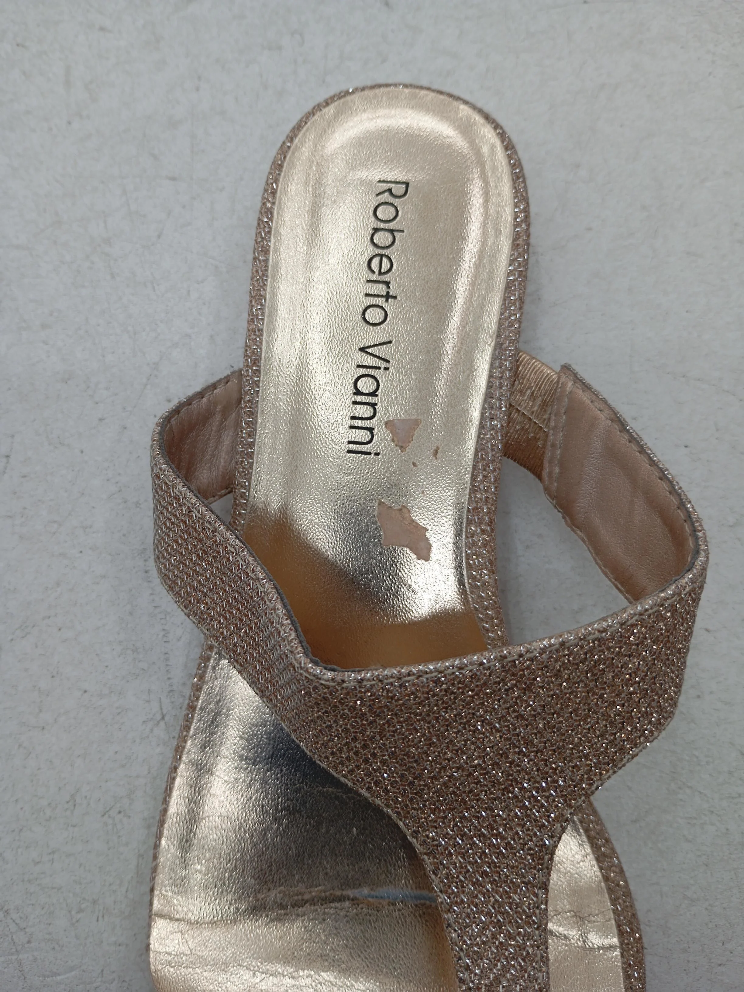 Roberto Vianni Women's Sandals UK 4 Gold 100% Other Flip-Flop - Image 5