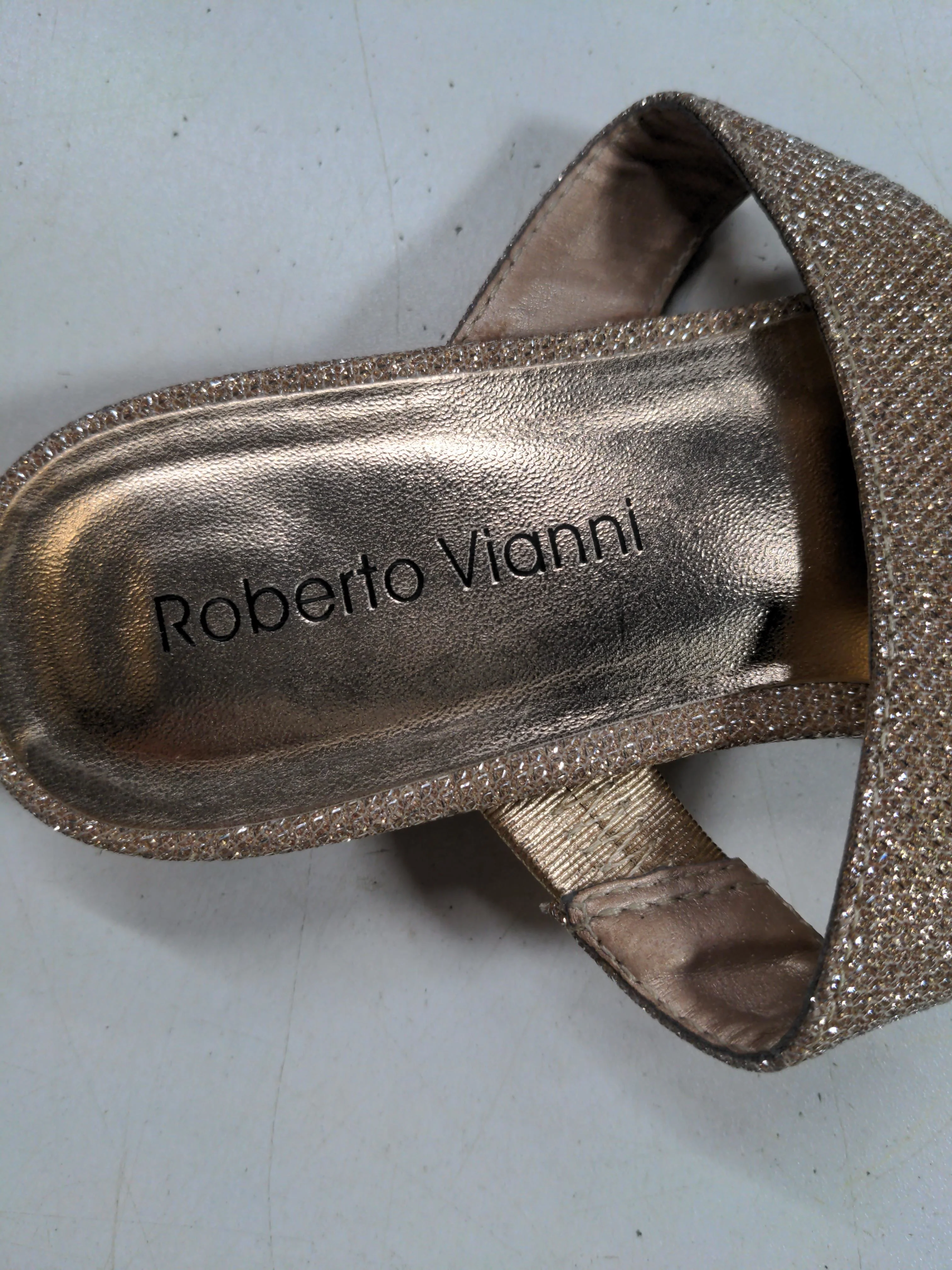 Roberto Vianni Women's Sandals UK 4 Gold 100% Other Flip-Flop - Image 9