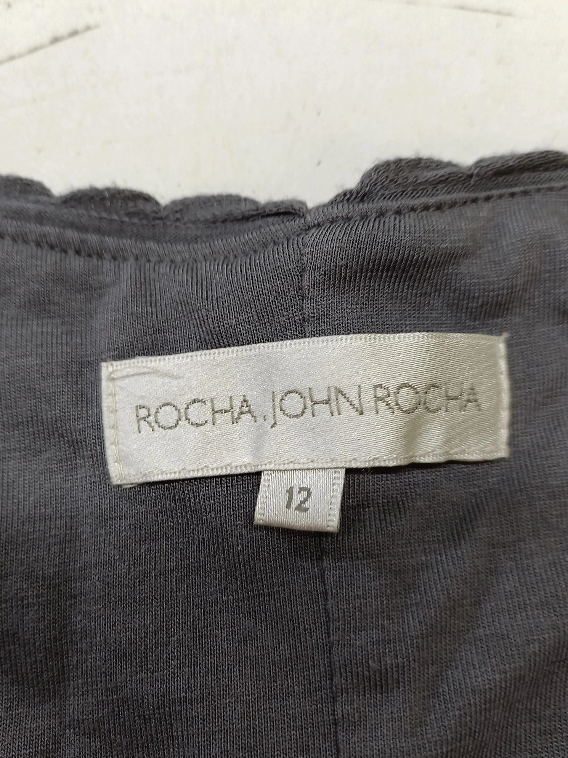 Rocha.John Rocha A-Line Mini Dress UK12 in Grey - Image 5