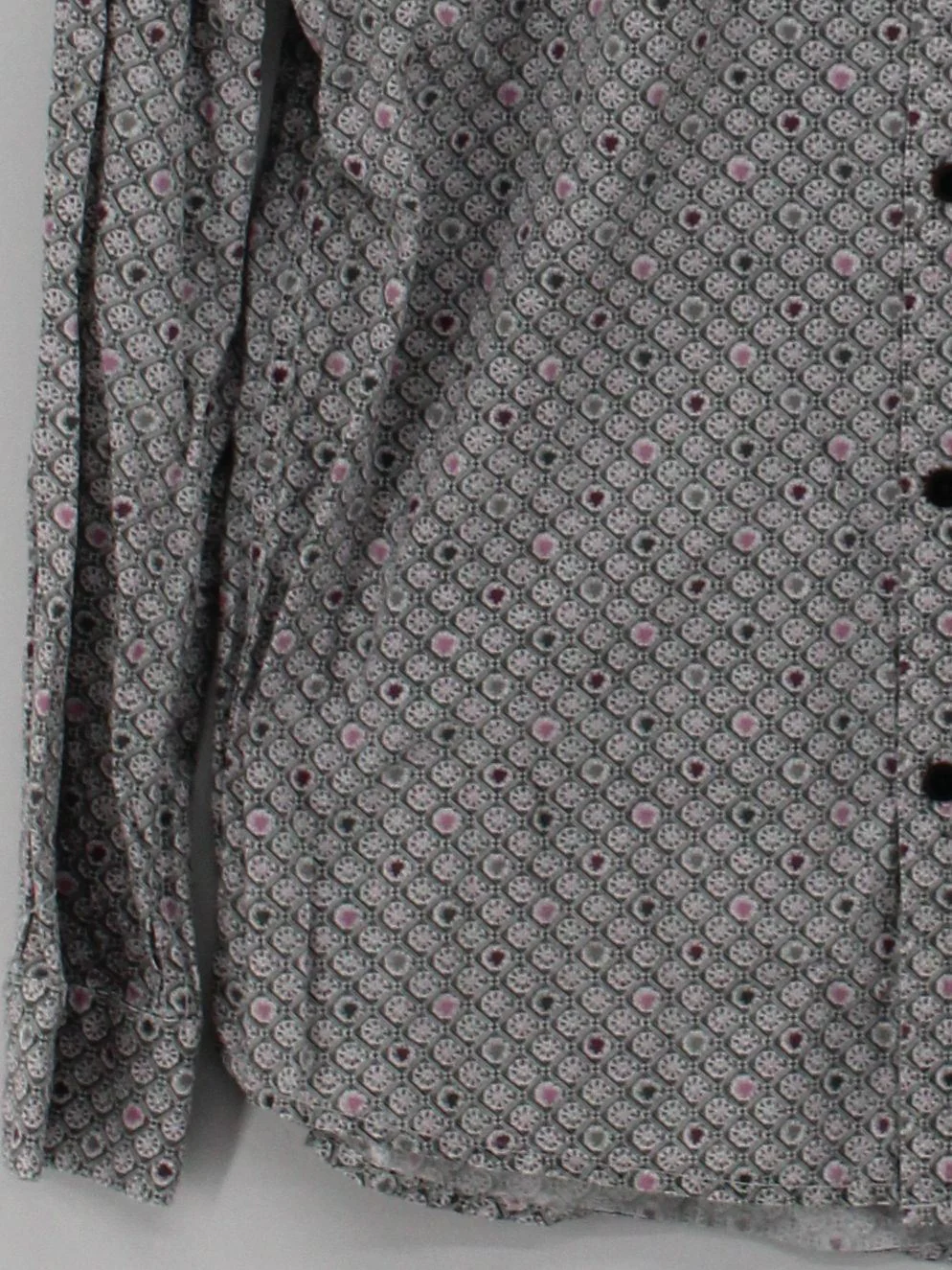 Rocha.John Rocha Men's Shirt M Multi Geometric 100% Cotton Basic - Image 4