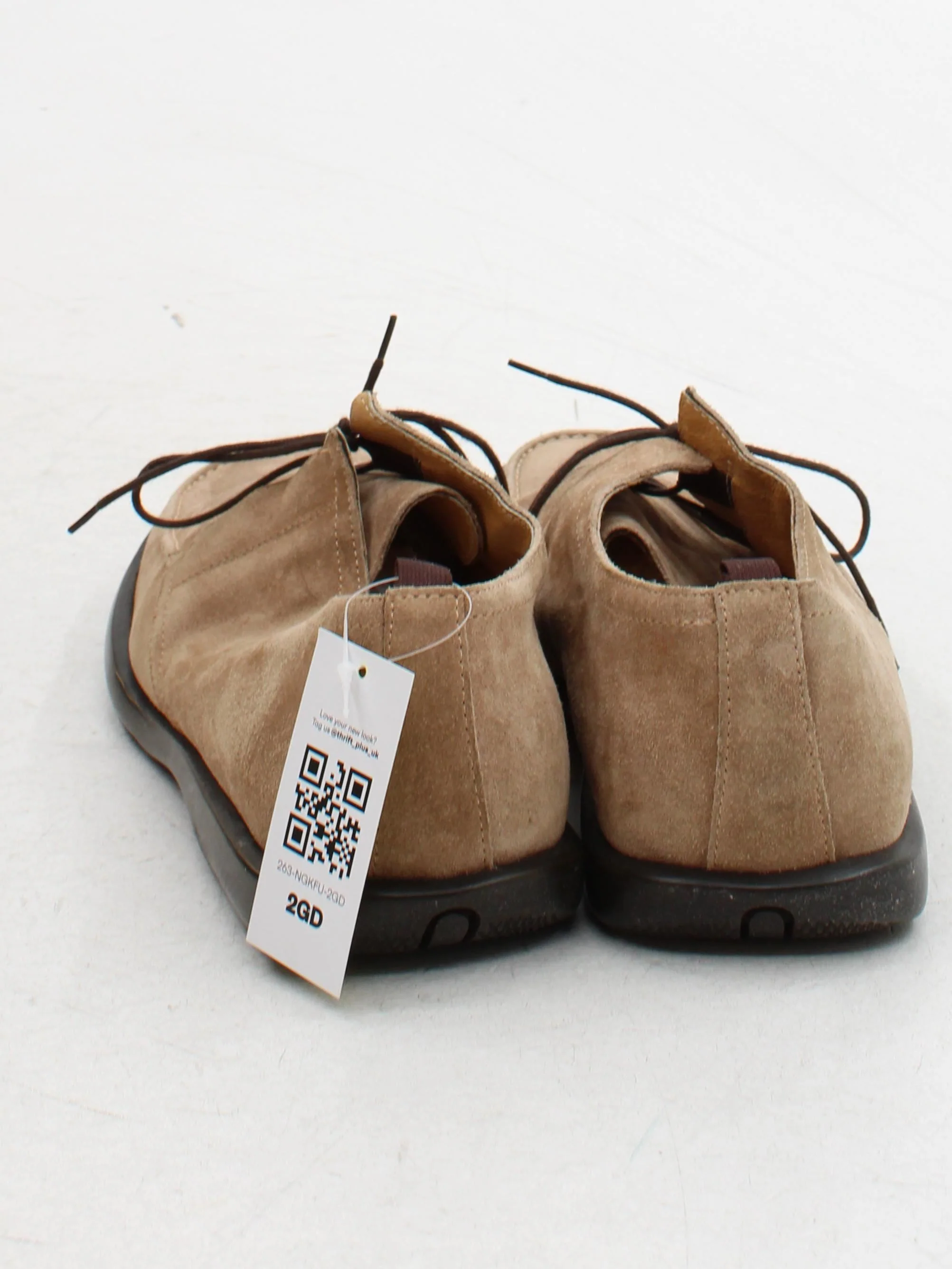 Rocha.John Rocha Men's Shoes UK 9 Tan 100% Suede Loafer - Image 3