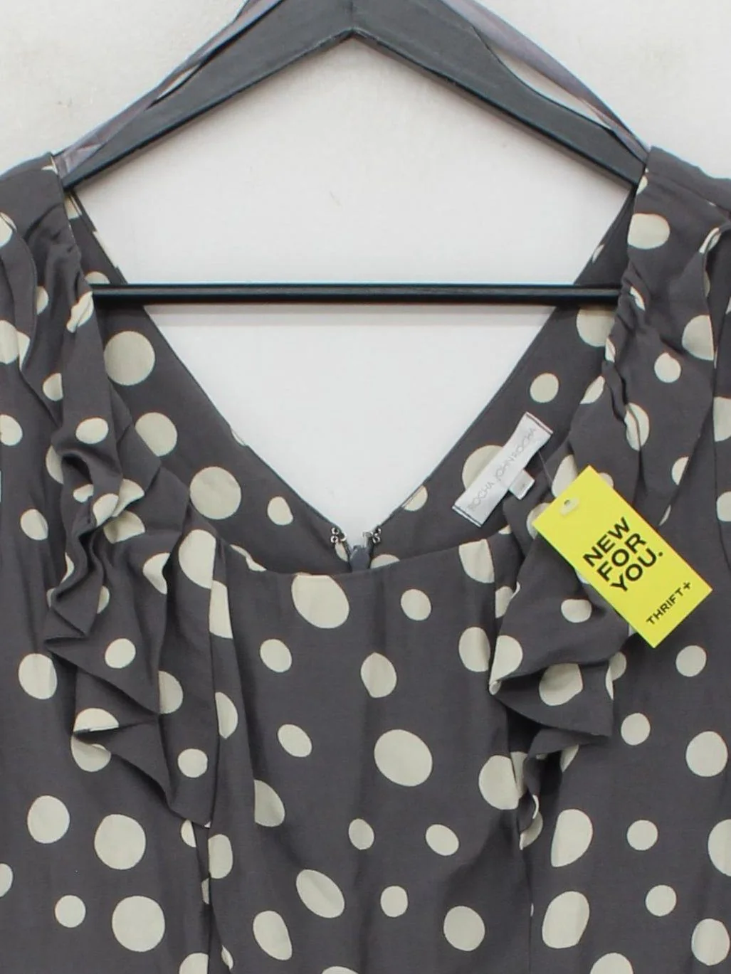 Rocha.John Rocha Shirt Midi Dress UK12 in Grey - Image 3
