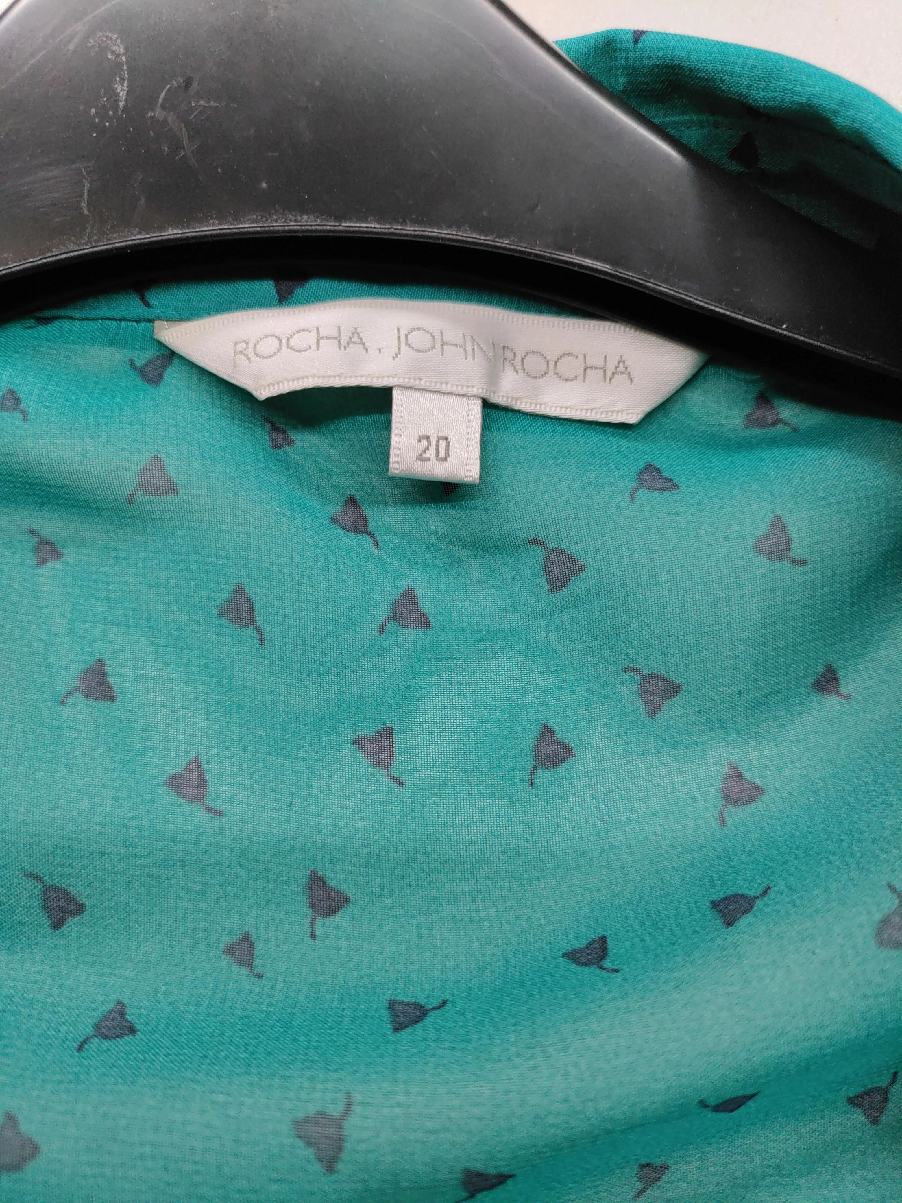 Rocha.John Rocha Shirt Midi Dress UK20 in Green - Image 5