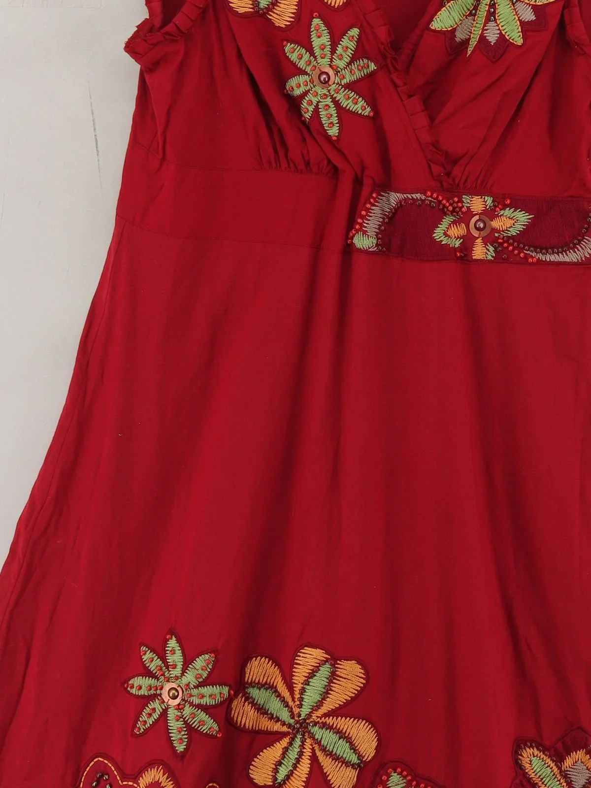 Rocha.John Rocha Skater Midi Dress UK12 in Red - Image 3