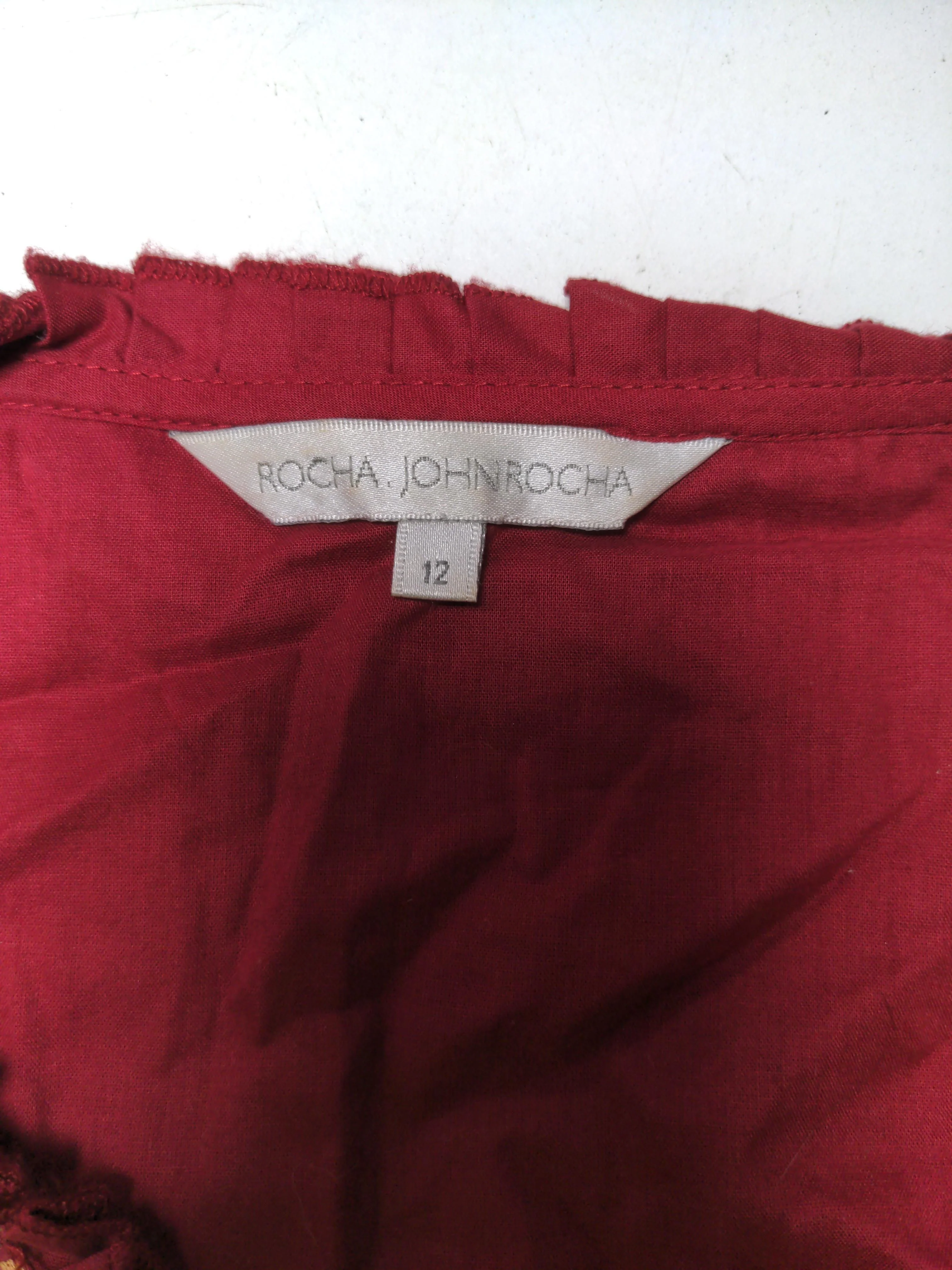 Rocha.John Rocha Skater Midi Dress UK12 in Red - Image 5