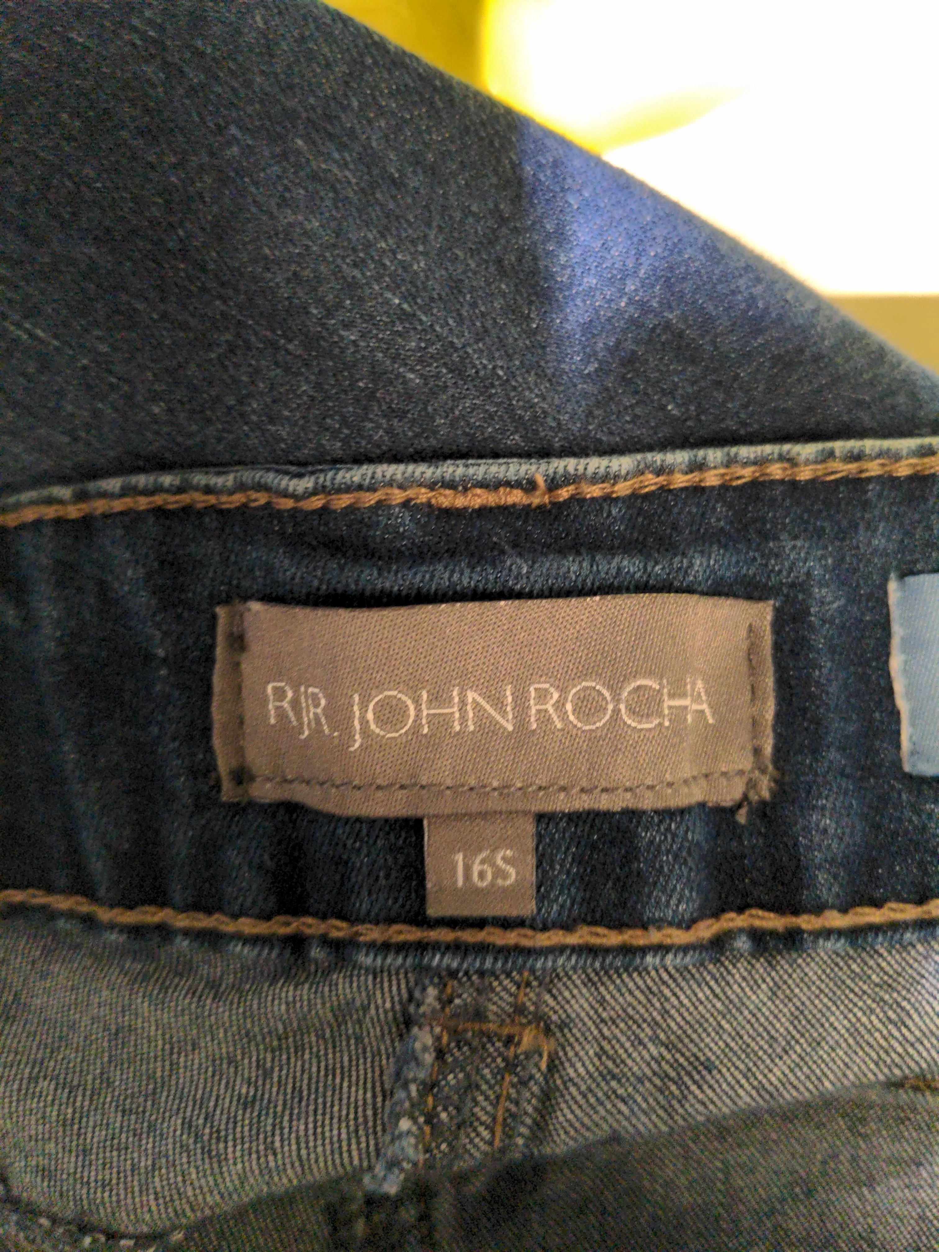 Rocha.John Rocha Women's Jeans UK 16 Blue Cotton - Image 5