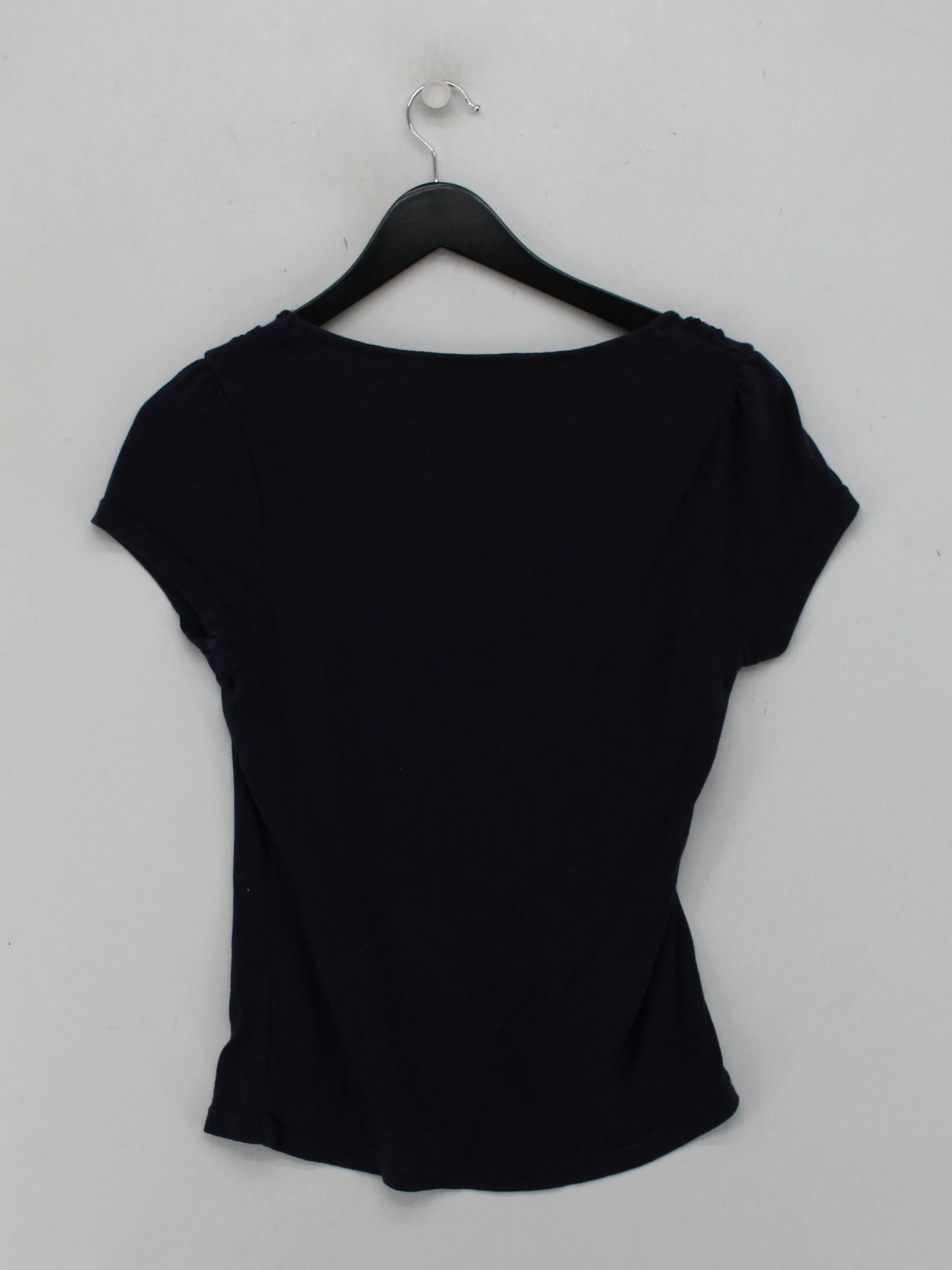 Rocha.John Rocha Women's T-Shirt UK 12 Blue Cotton with Lyocell Modal Basic - Image 2