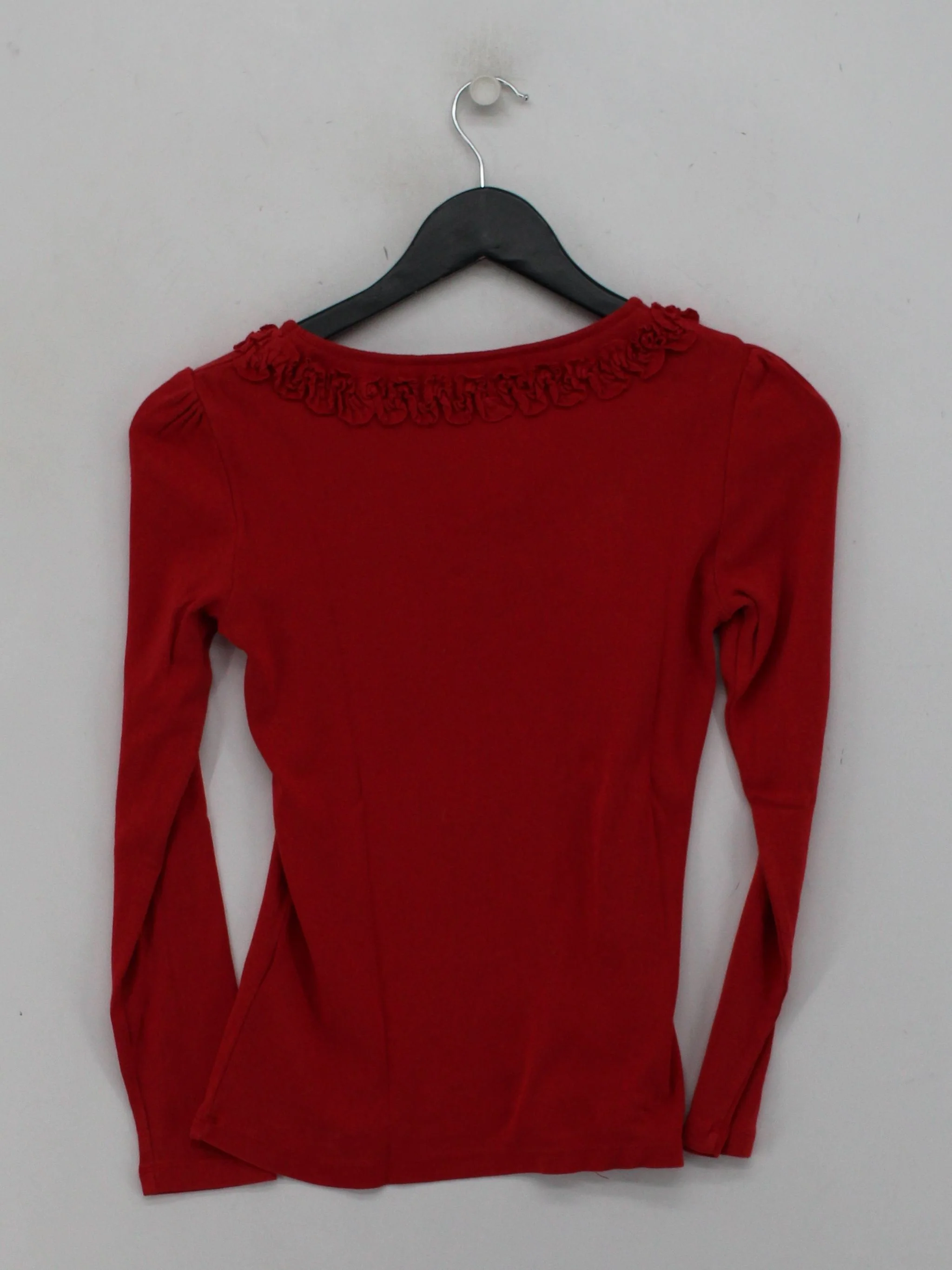 Rocha.John Rocha Women's Top S Red Cotton with Lyocell Modal Basic - Image 2