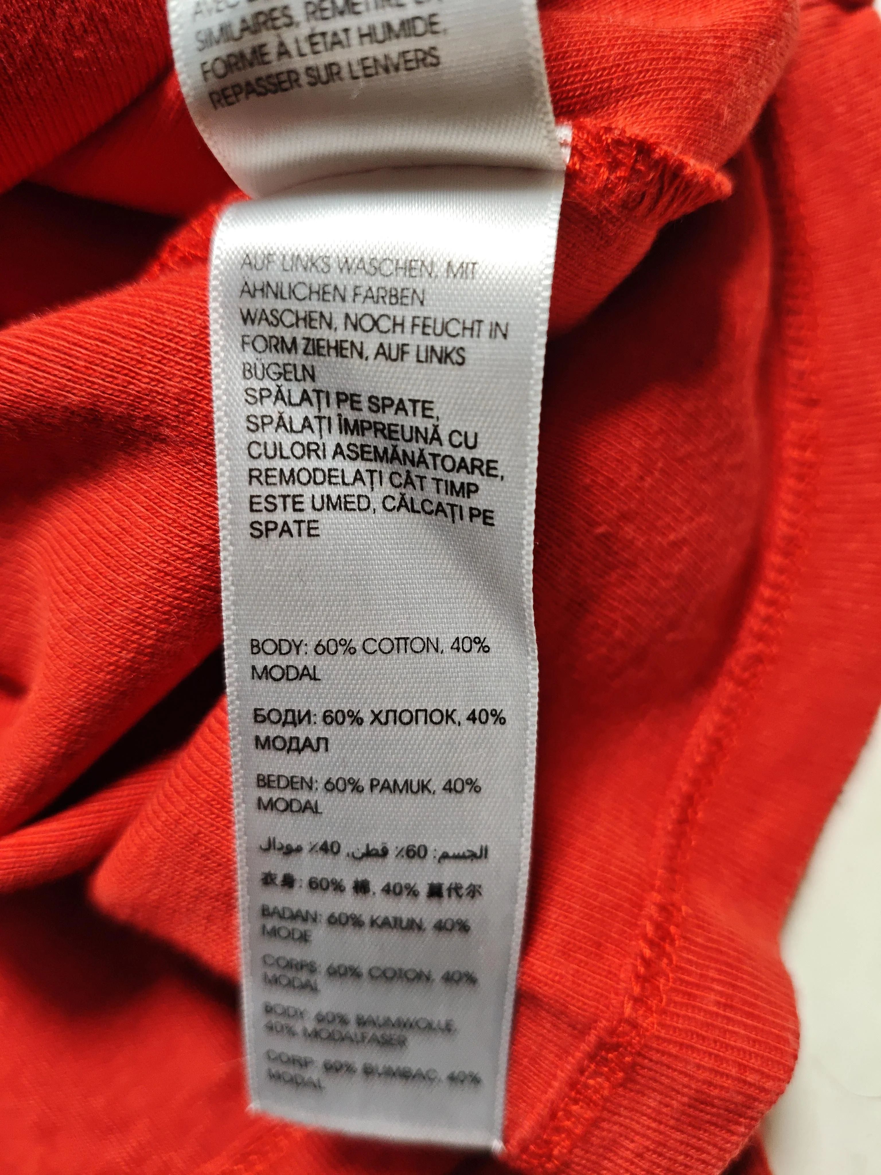 Rocha.John Rocha Women's Top S Red Cotton with Lyocell Modal Basic - Image 6