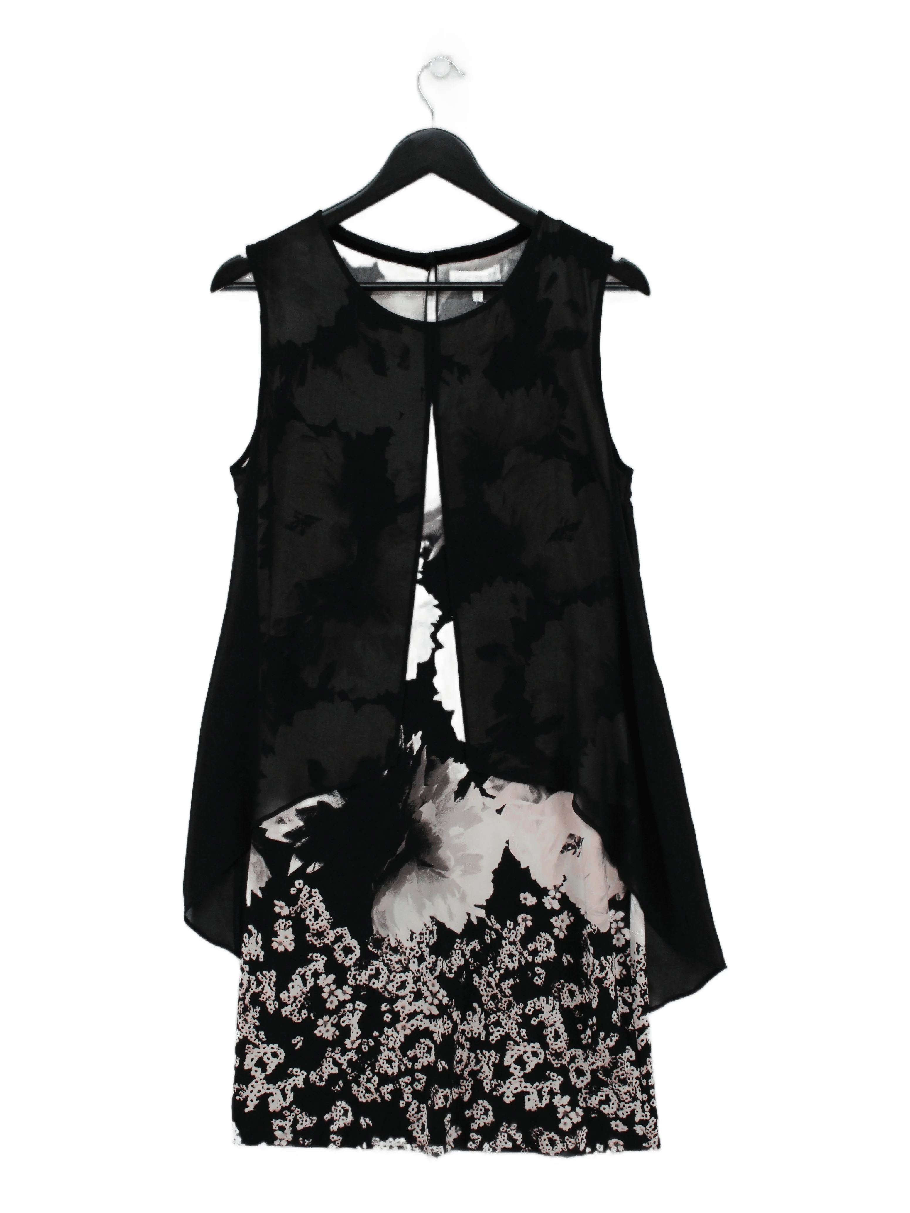 Rocha.John Rocha Women's Top UK 14 Black 100% Other Tunic
