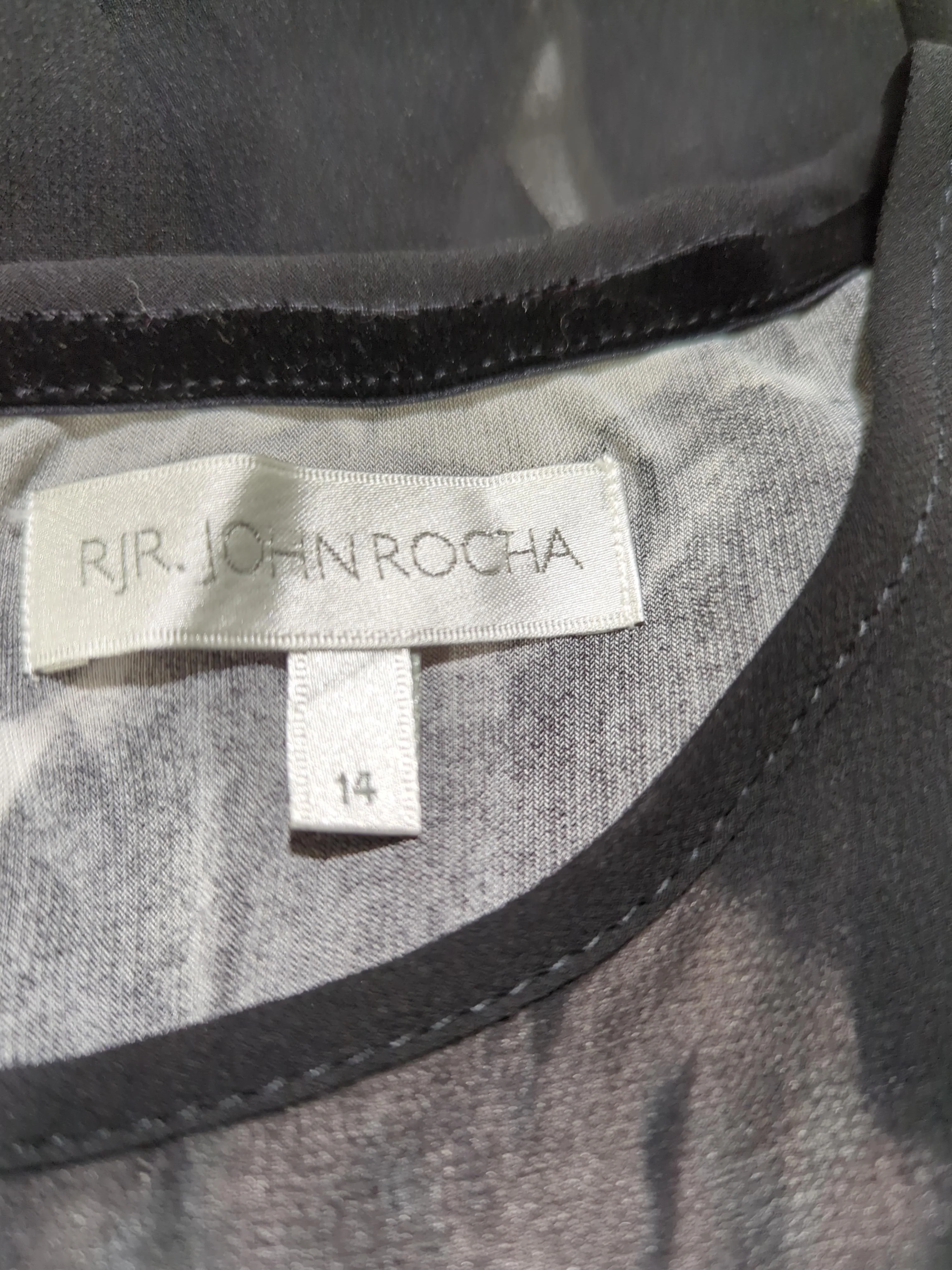 Rocha.John Rocha Women's Top UK 14 Black 100% Other Tunic - Image 5