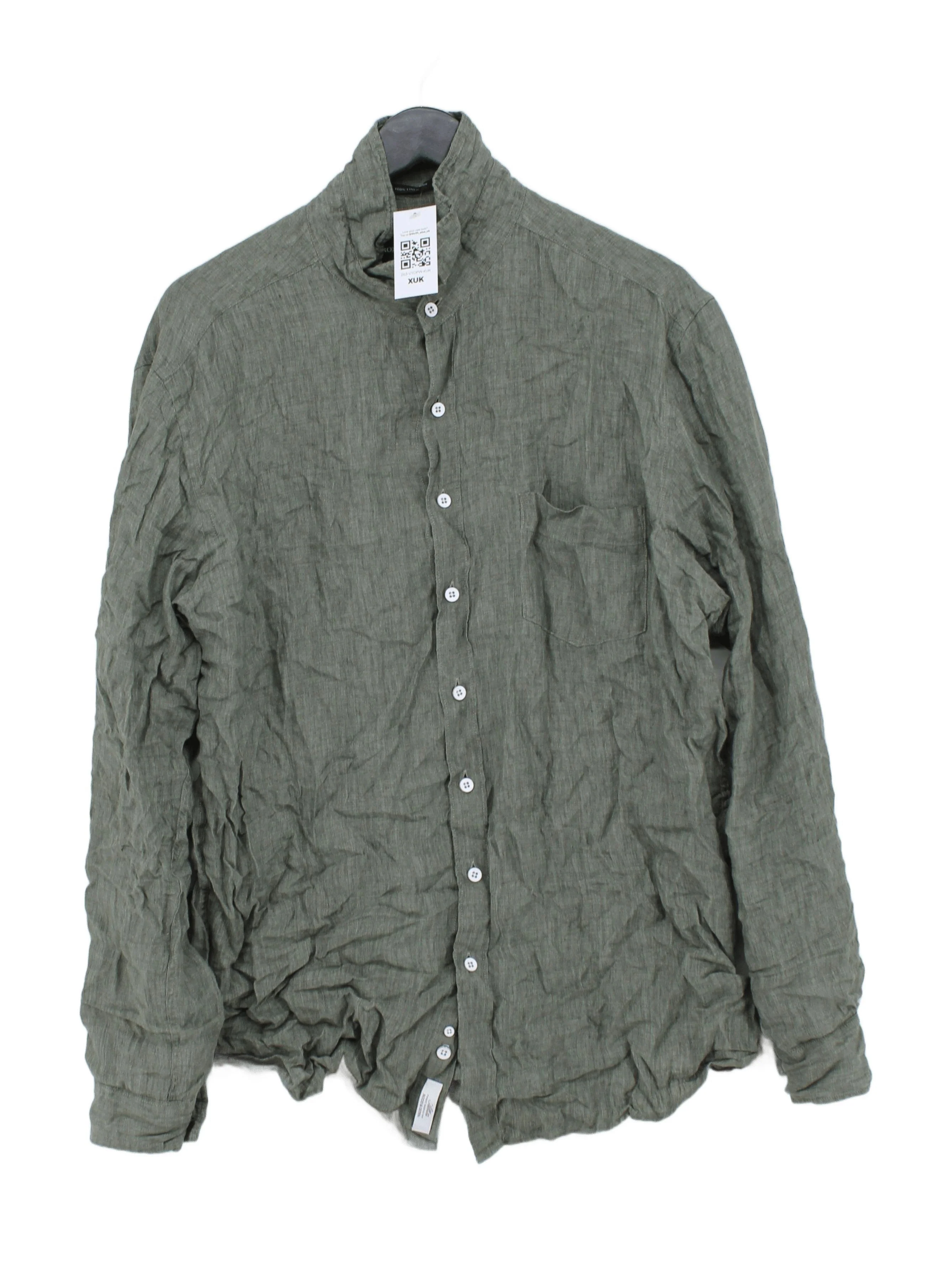 Rodd & Gunn Men's Shirt XL Green 100% Linen Basic
