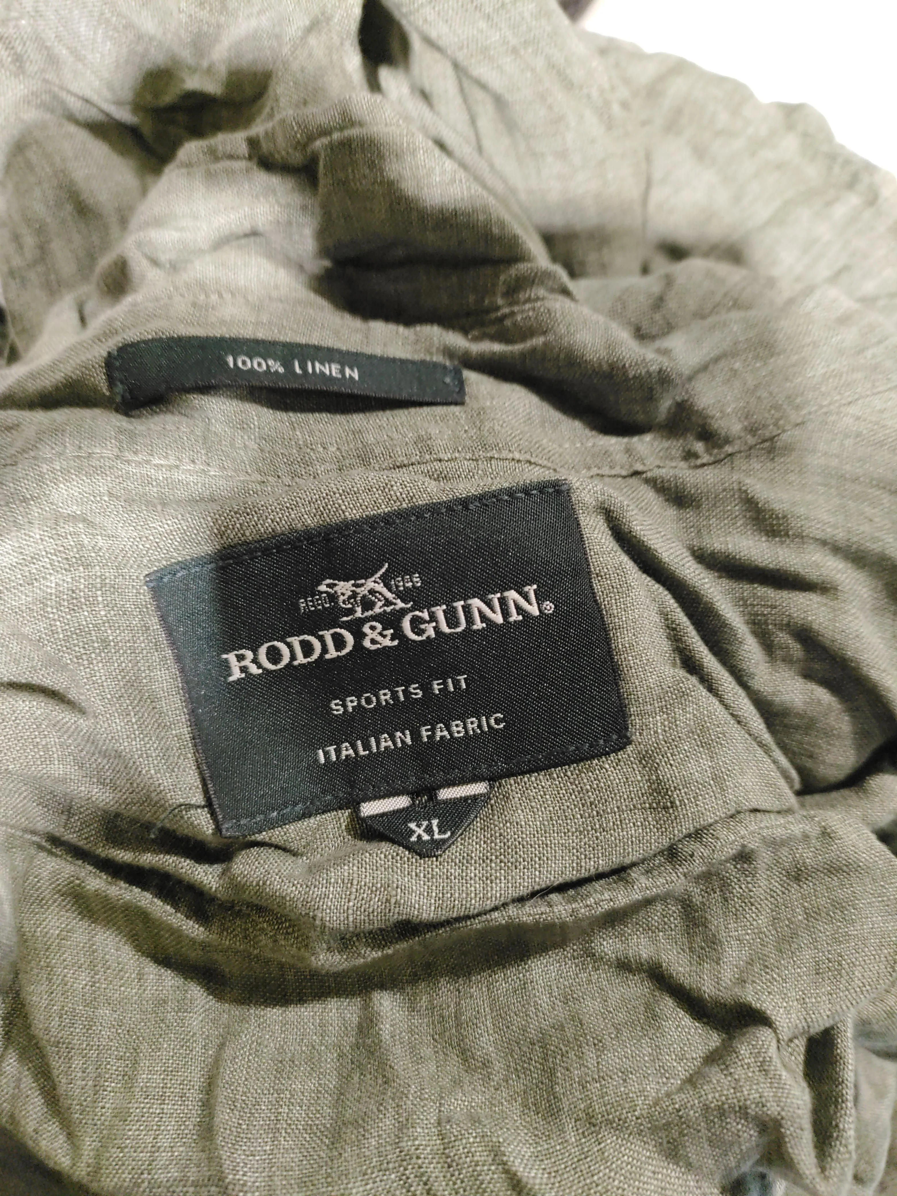 Rodd & Gunn Men's Shirt XL Green 100% Linen Basic - Image 5