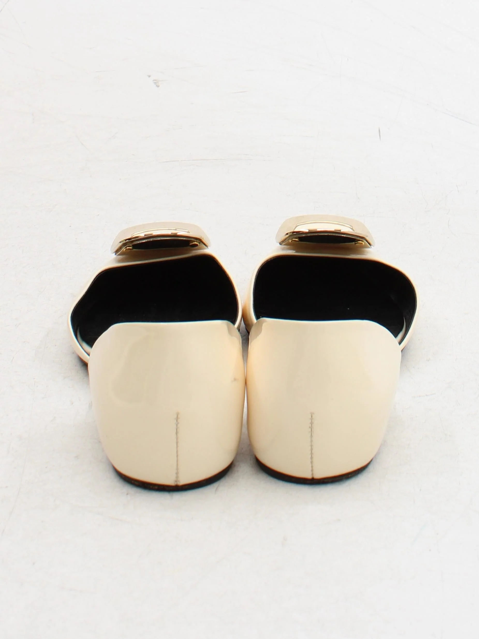 Roger Vivier Women's Flat Shoes UK 3.5 Cream 100% Leather Ballet - Image 3