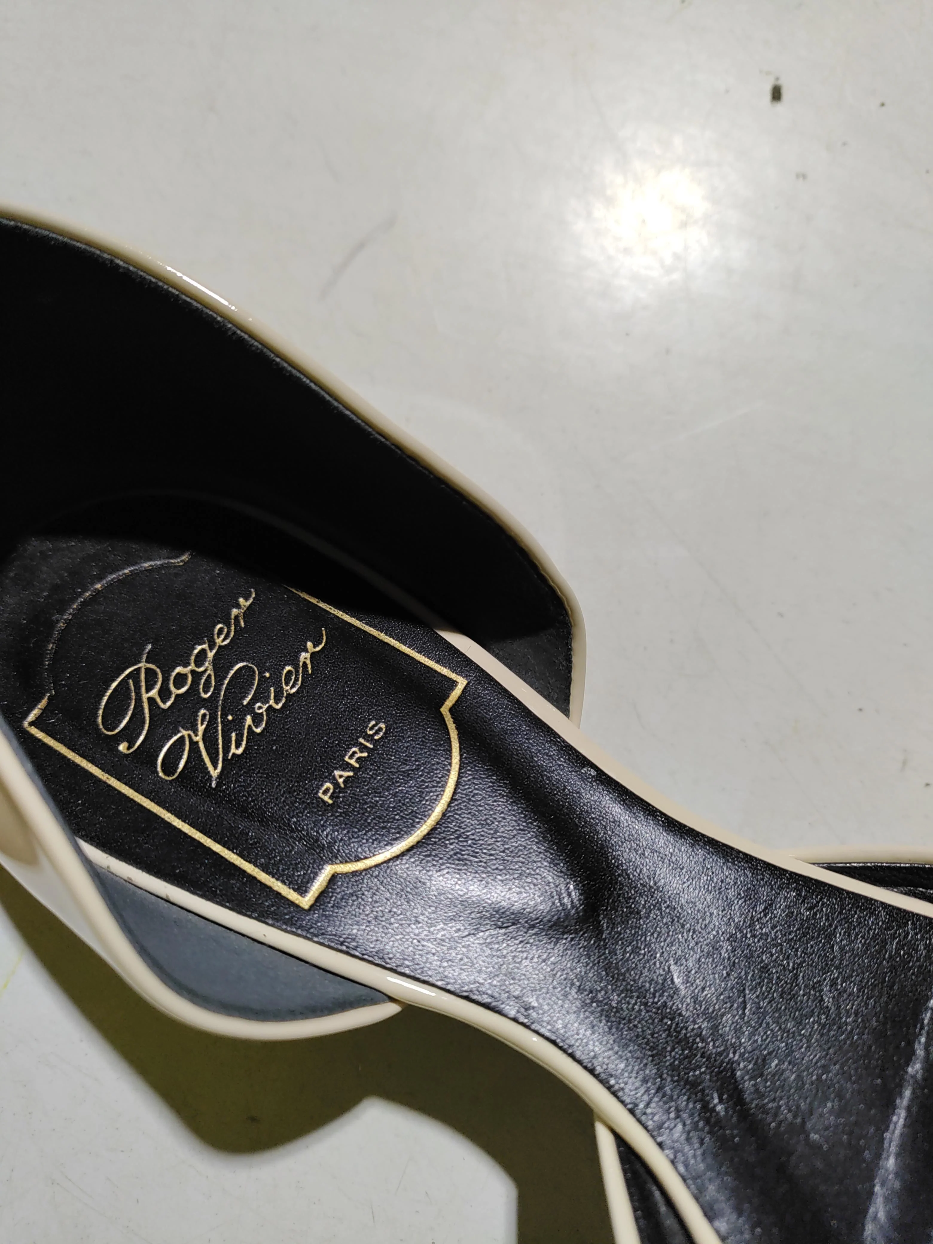 Roger Vivier Women's Flat Shoes UK 3.5 Cream 100% Leather Ballet - Image 9