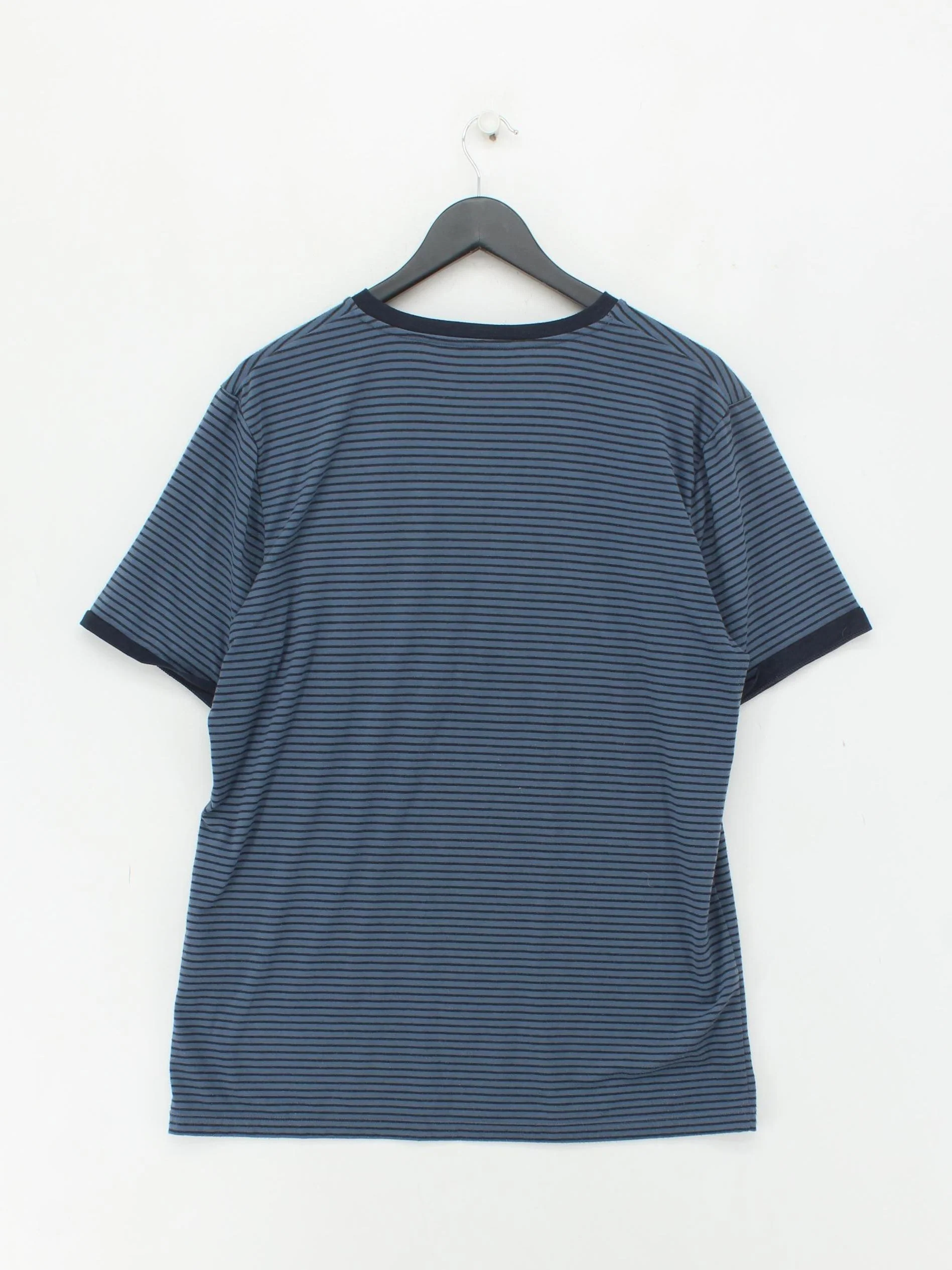 Rohan Men's T-Shirt M Blue Striped Polyester with Elastane Basic - Image 2