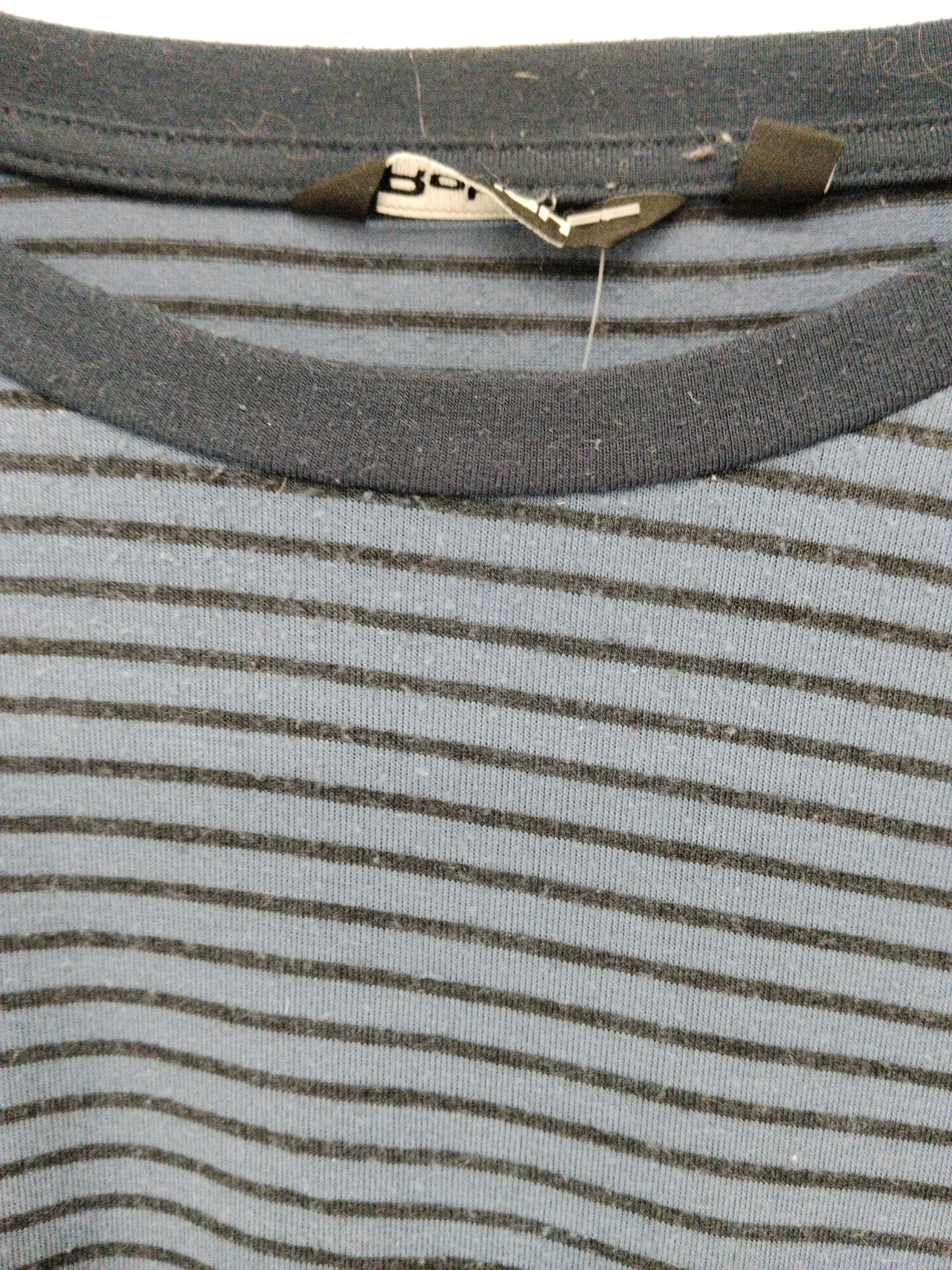 Rohan Men's T-Shirt M Blue Striped Polyester with Elastane Basic - Image 5