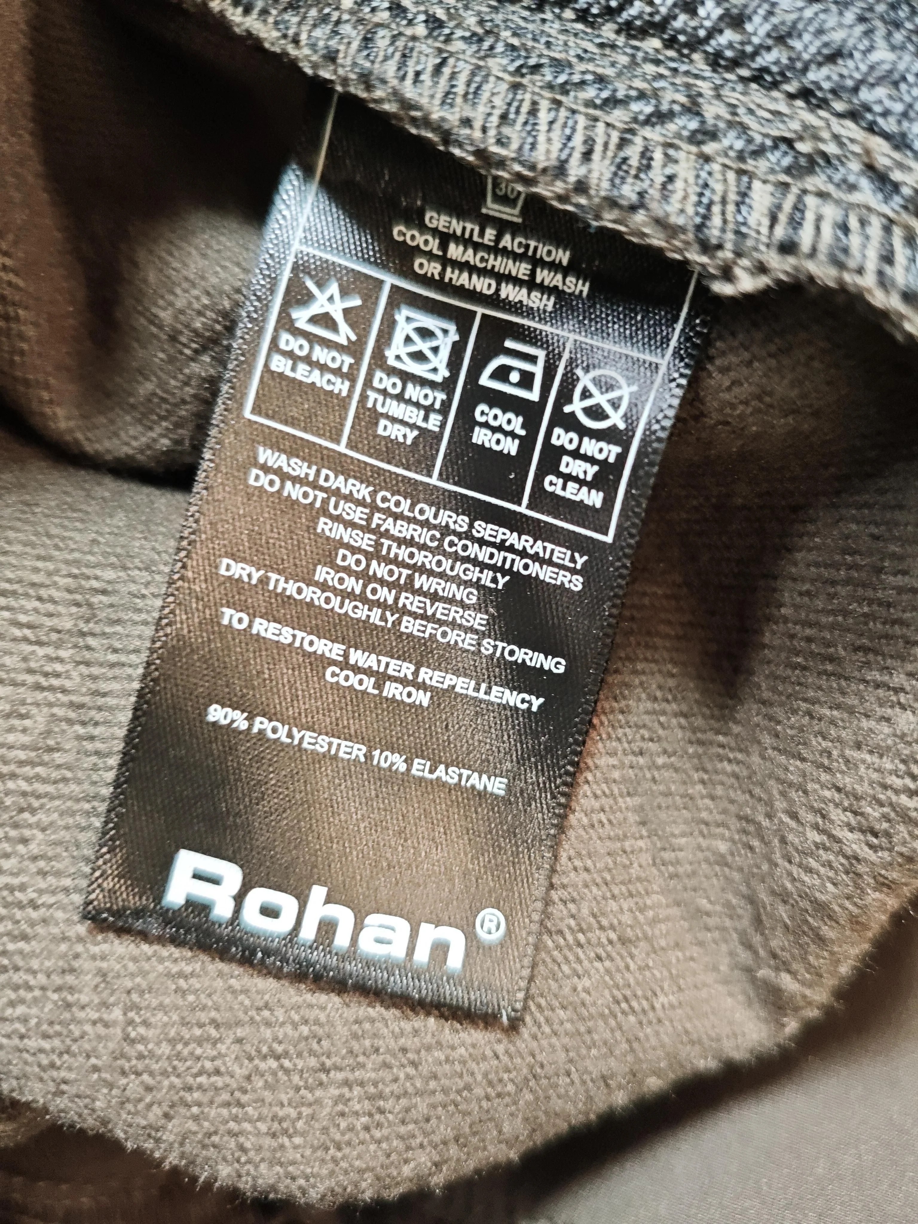 Rohan Men's Trousers L Brown Polyester with Elastane Straight Chino - Image 7