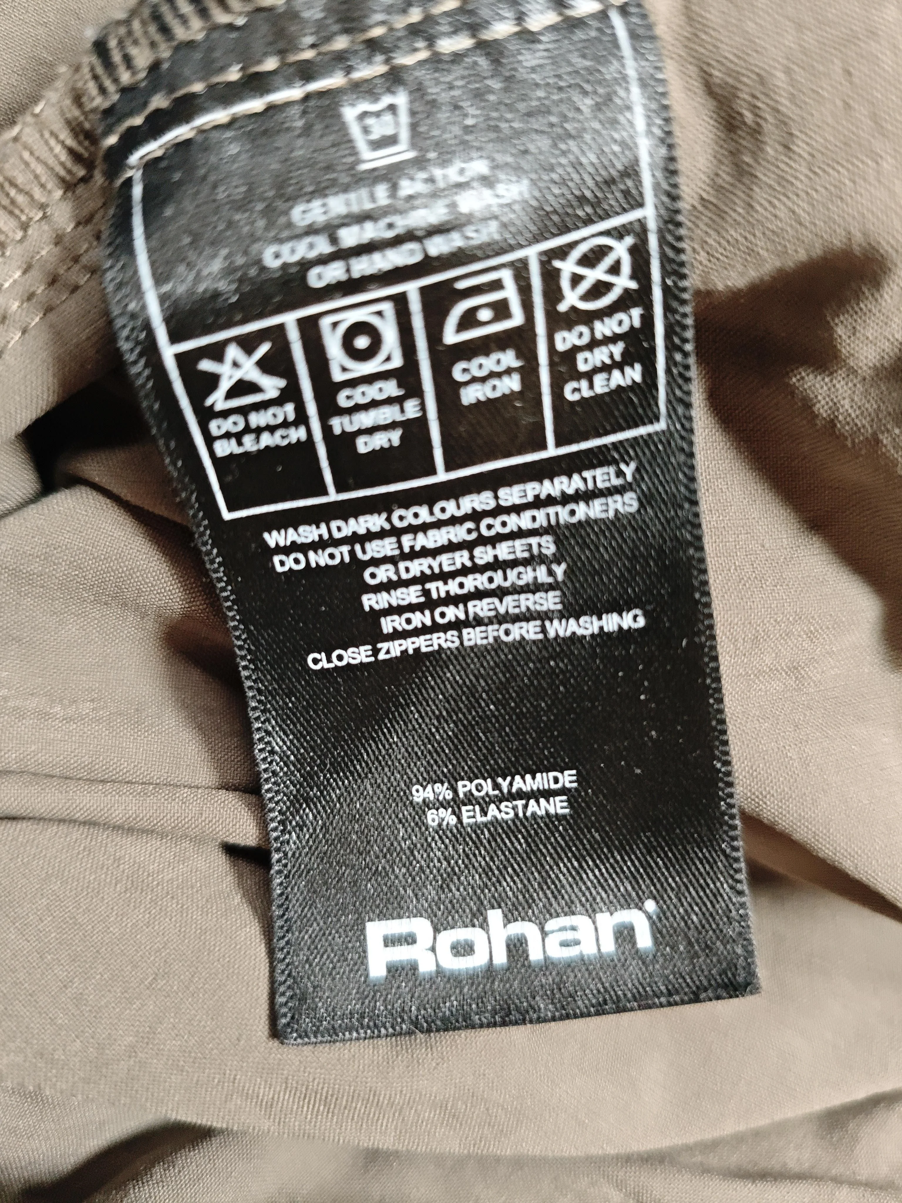 Rohan Men's Trousers W 38 in Brown Polyamide with Elastane Chino - Image 6