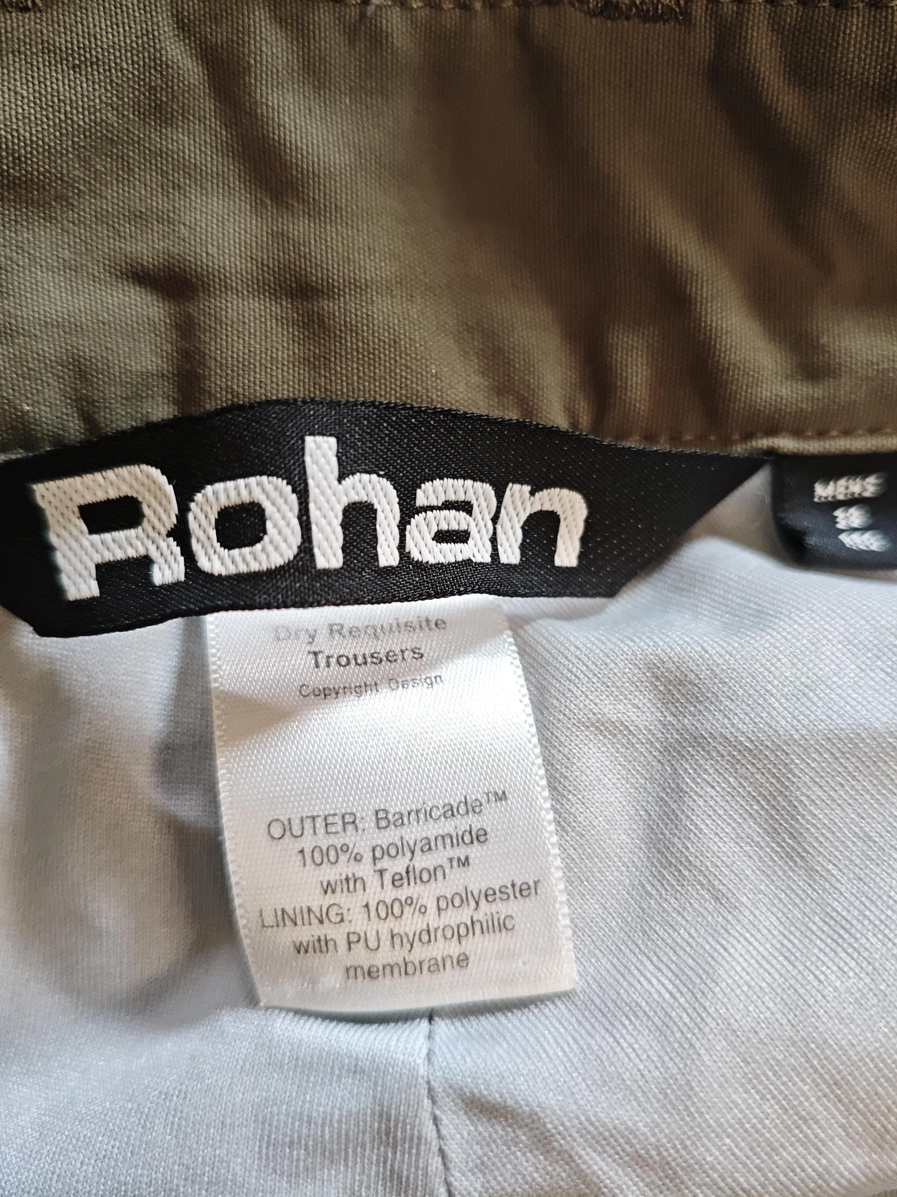 Rohan Men's Trousers W 38 in Green Polyamide with Polyester Rain Trousers - Image 5