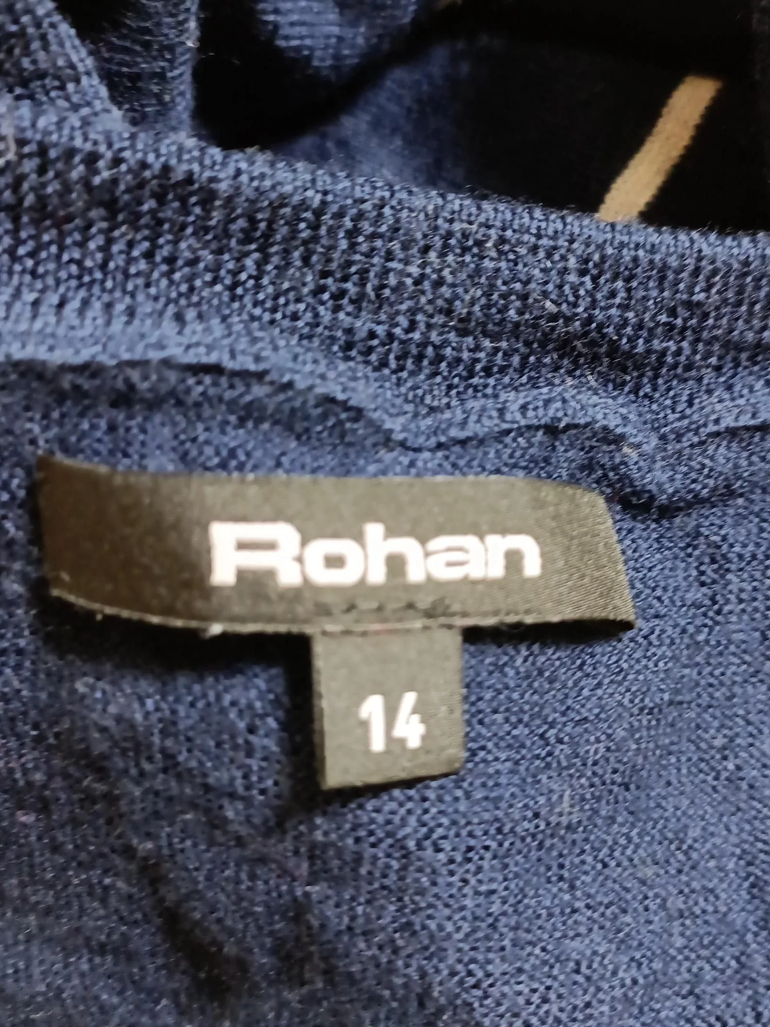 Rohan Women's Jumper M Blue Striped 100% Wool Round Neck Pullover - Image 8