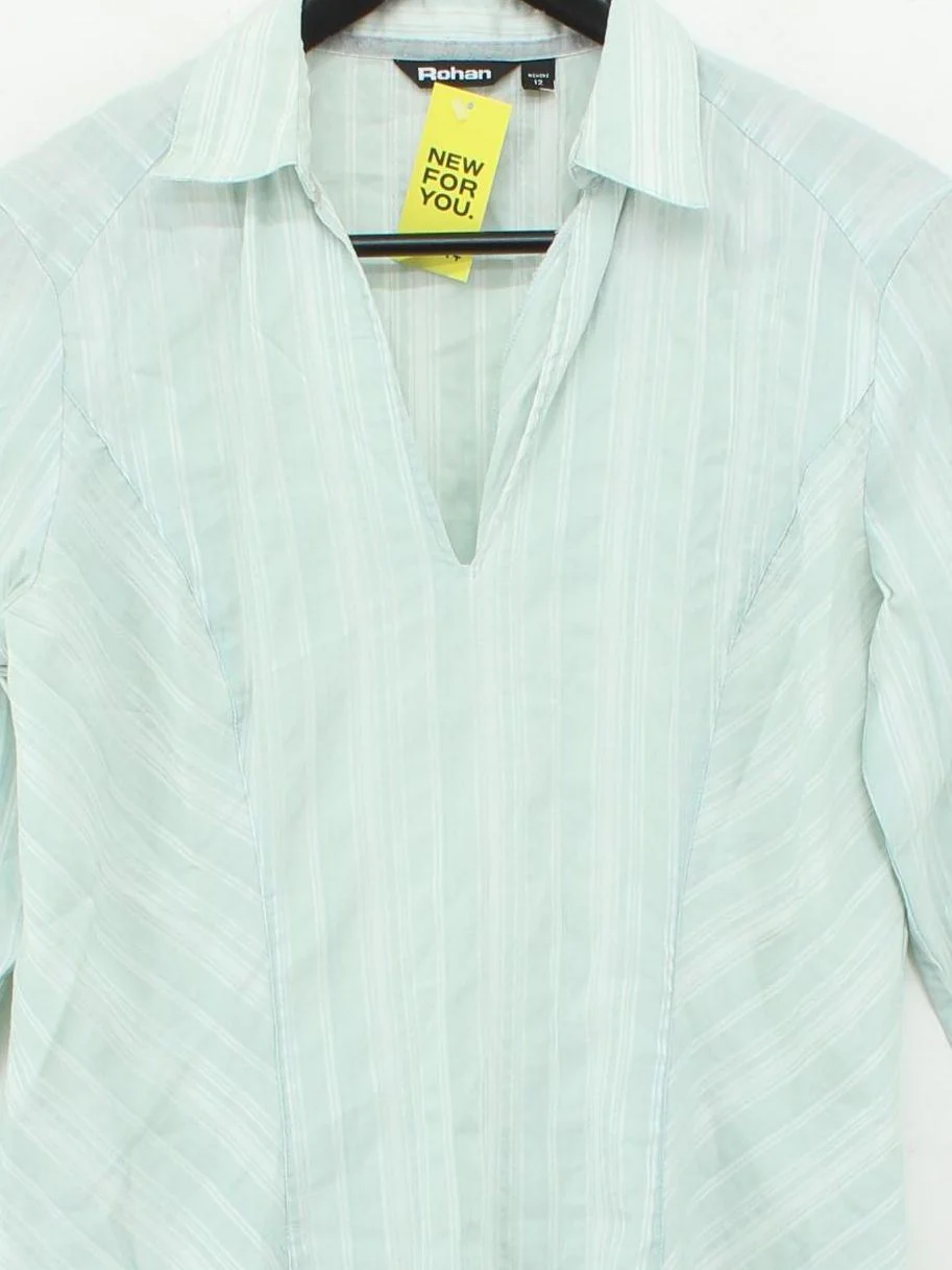 Rohan Women's Shirt S Green Cotton with Polyamide, Elastane Basic - Image 3
