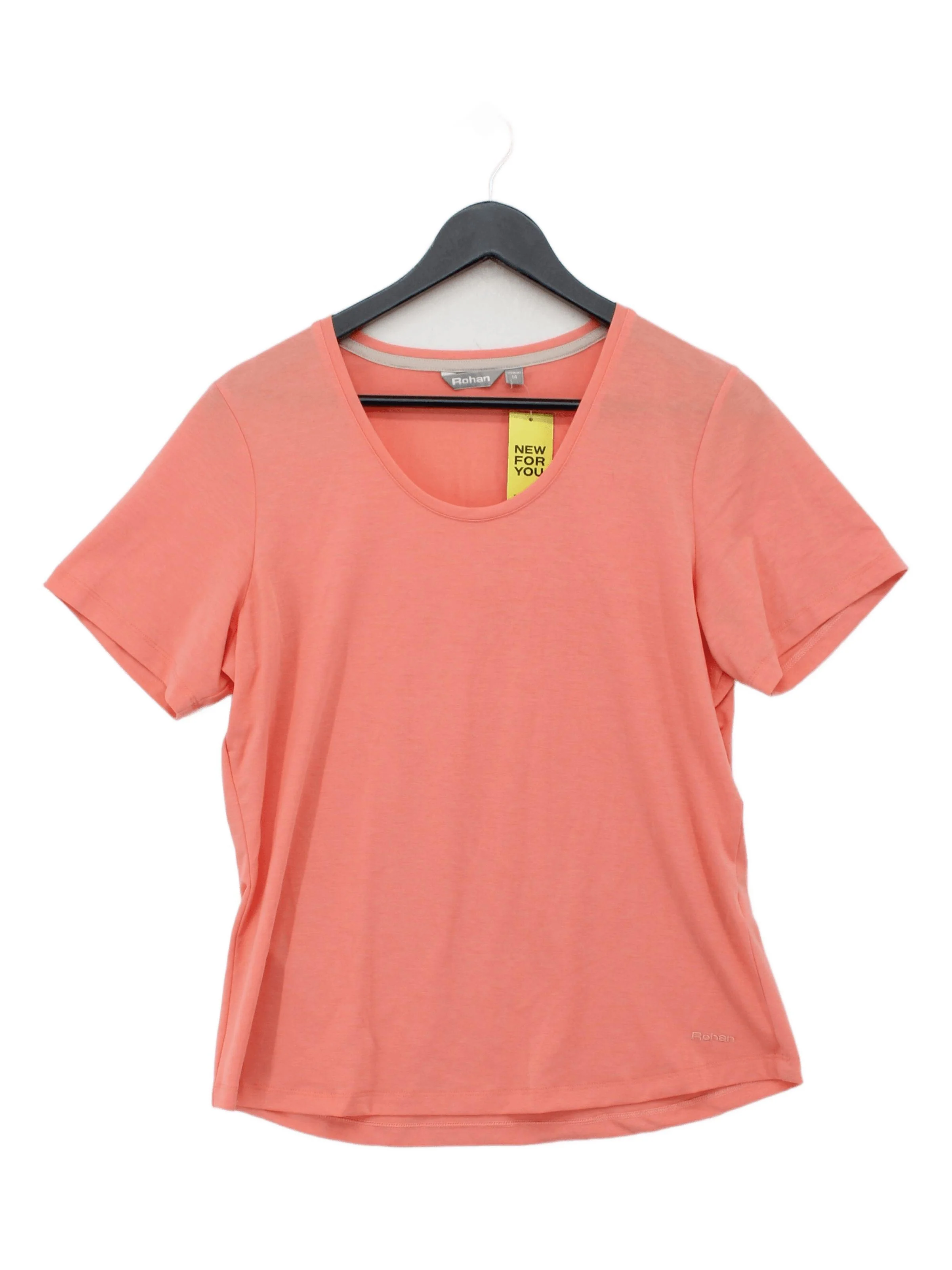 Rohan Women's T-Shirt UK 14 Pink Polyester with Elastane Basic