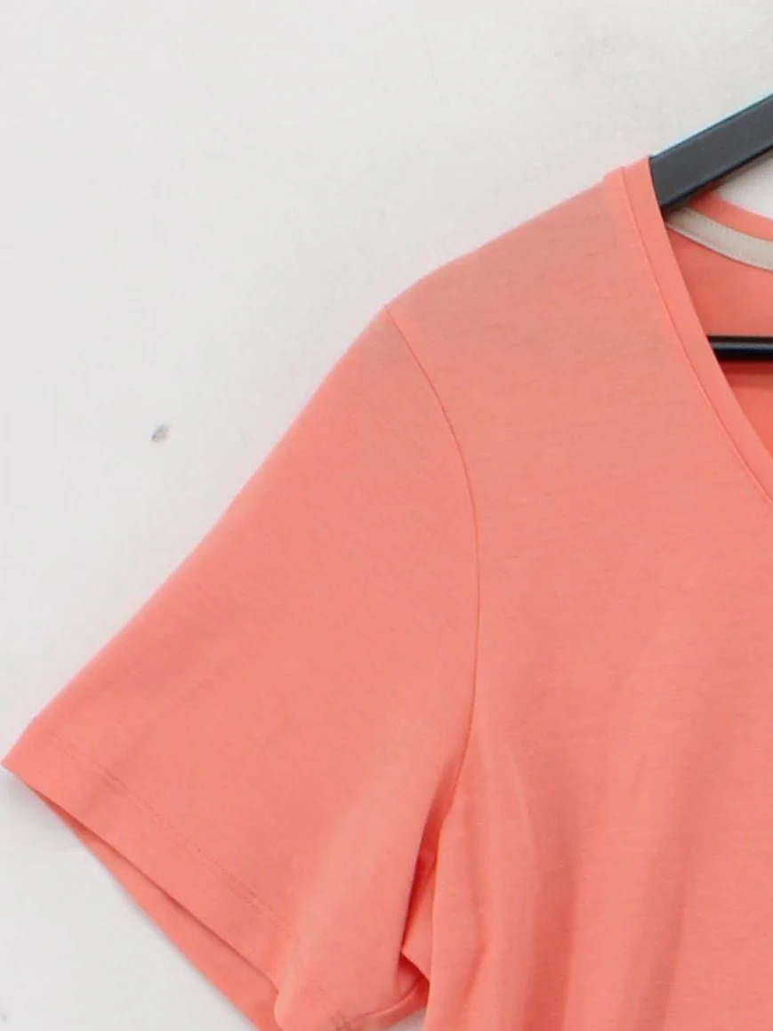 Rohan Women's T-Shirt UK 14 Pink Polyester with Elastane Basic - Image 4