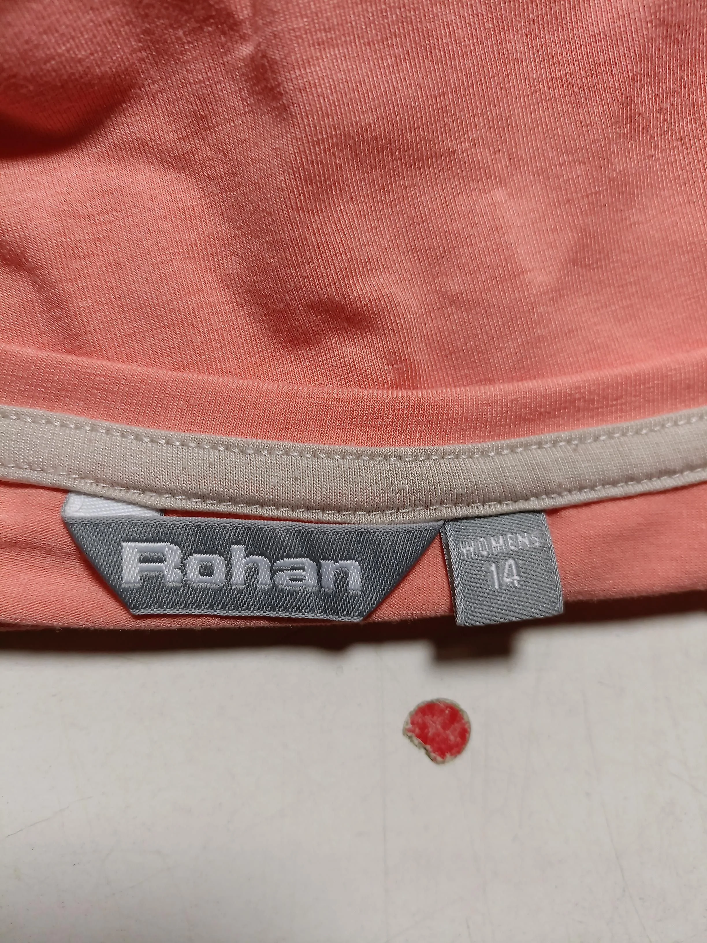 Rohan Women's T-Shirt UK 14 Pink Polyester with Elastane Basic - Image 5