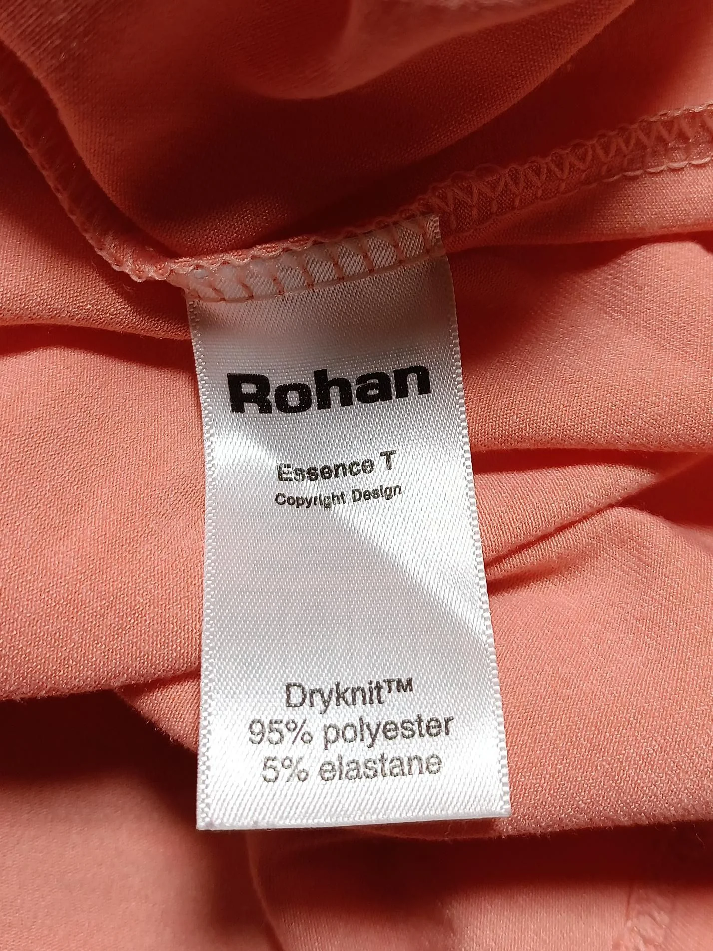Rohan Women's T-Shirt UK 14 Pink Polyester with Elastane Basic - Image 6