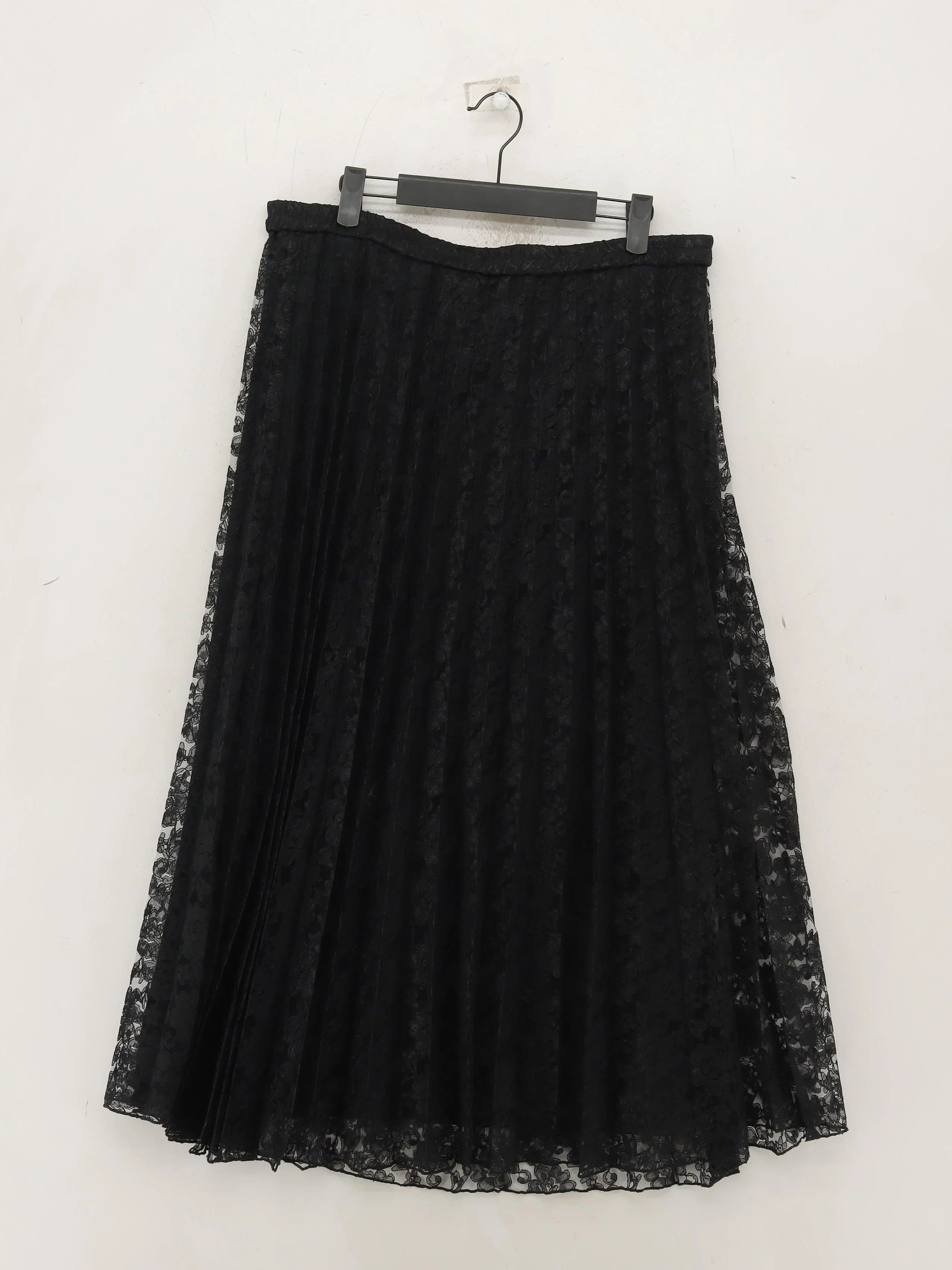 Roland Klein Women's Midi Skirt UK 18 Black Floral 100% Polyester Midi Pleated - Image 2