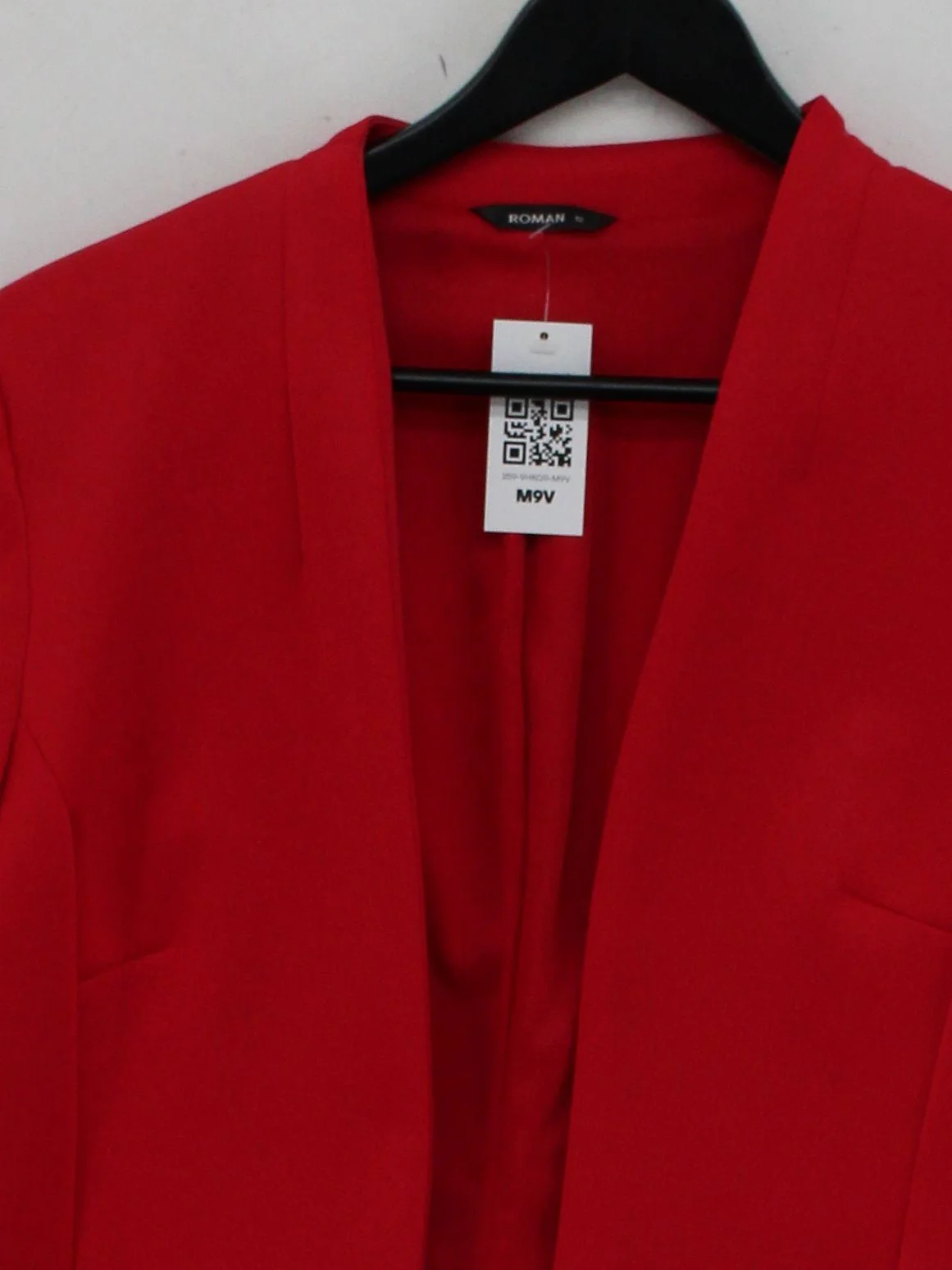 Roman Originals Women's Blazer UK 12 Red Polyester with Elastane Overcoat - Image 3