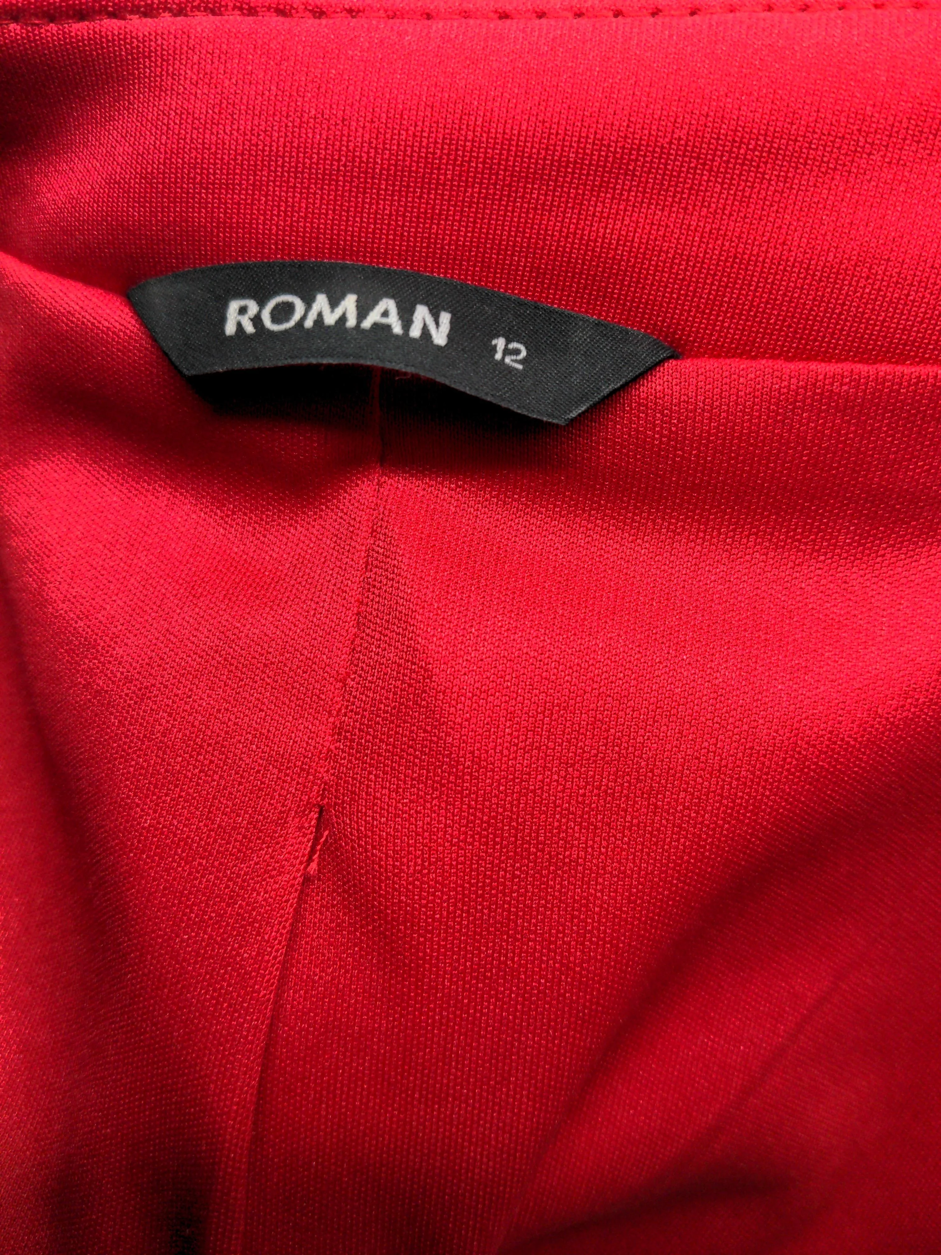 Roman Originals Women's Blazer UK 12 Red Polyester with Elastane Overcoat - Image 5