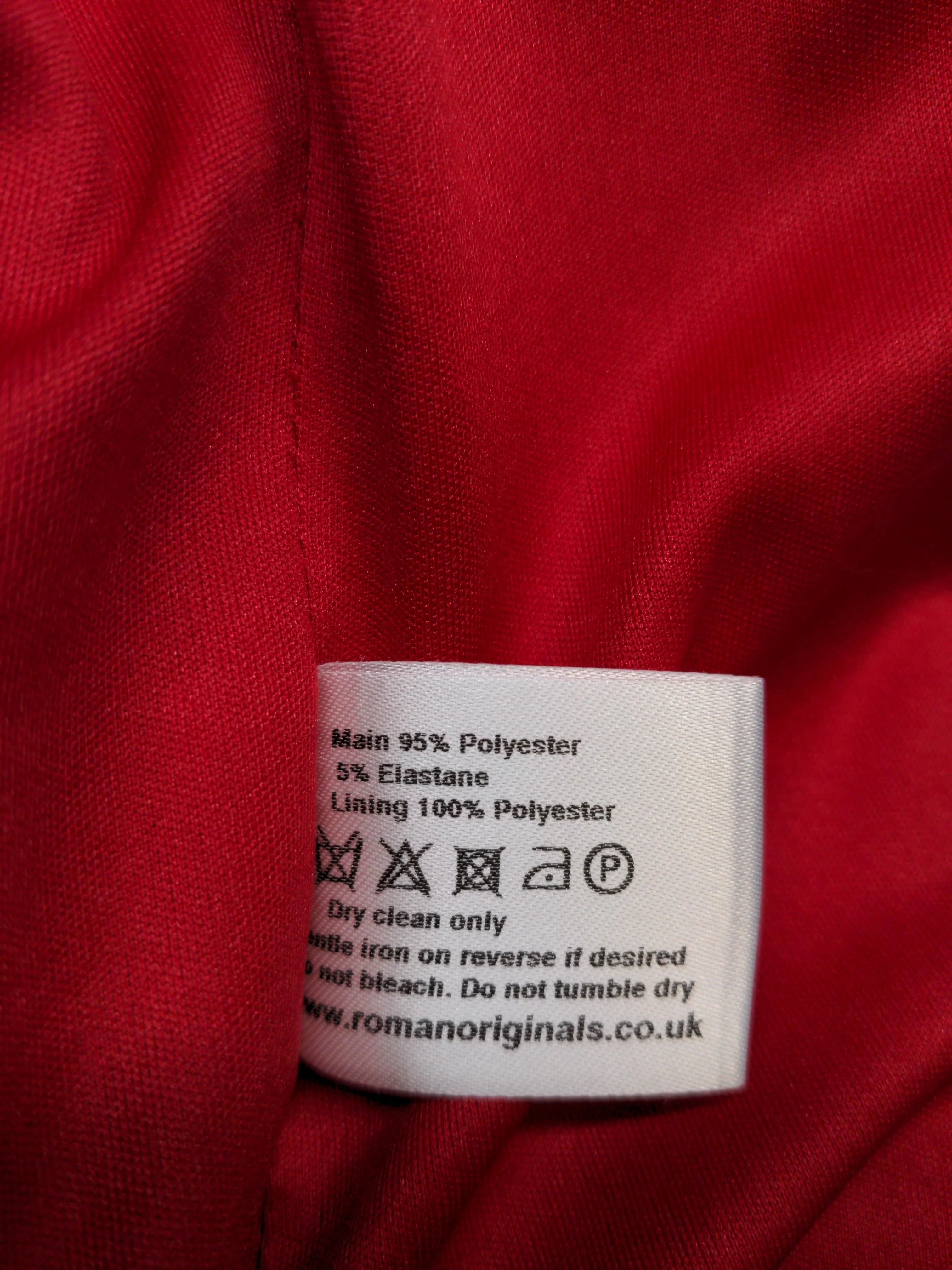 Roman Originals Women's Blazer UK 12 Red Polyester with Elastane Overcoat - Image 6