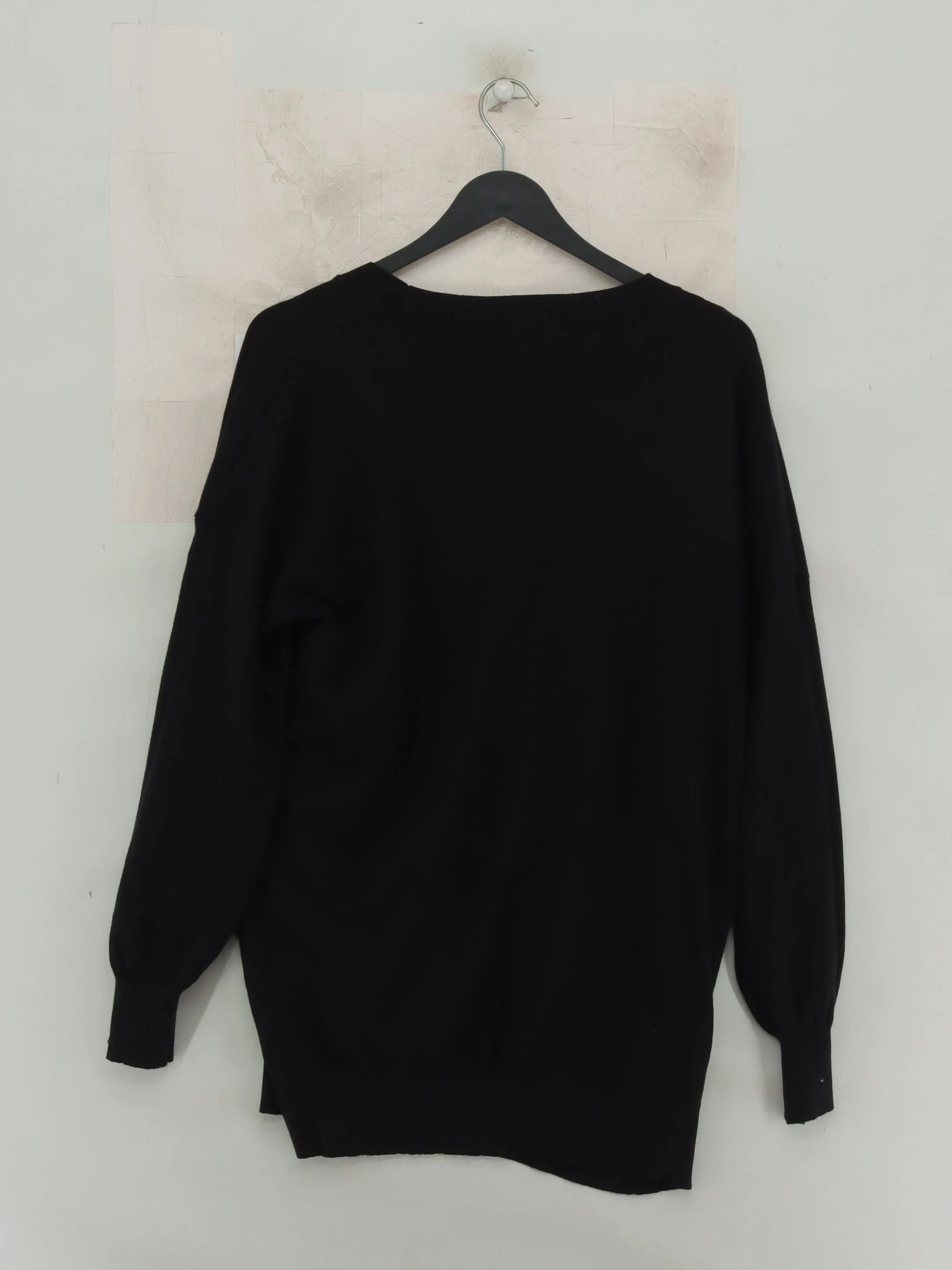 Roman Originals Women's Jumper UK 16 Black 100% Other V-Neck Pullover - Image 2