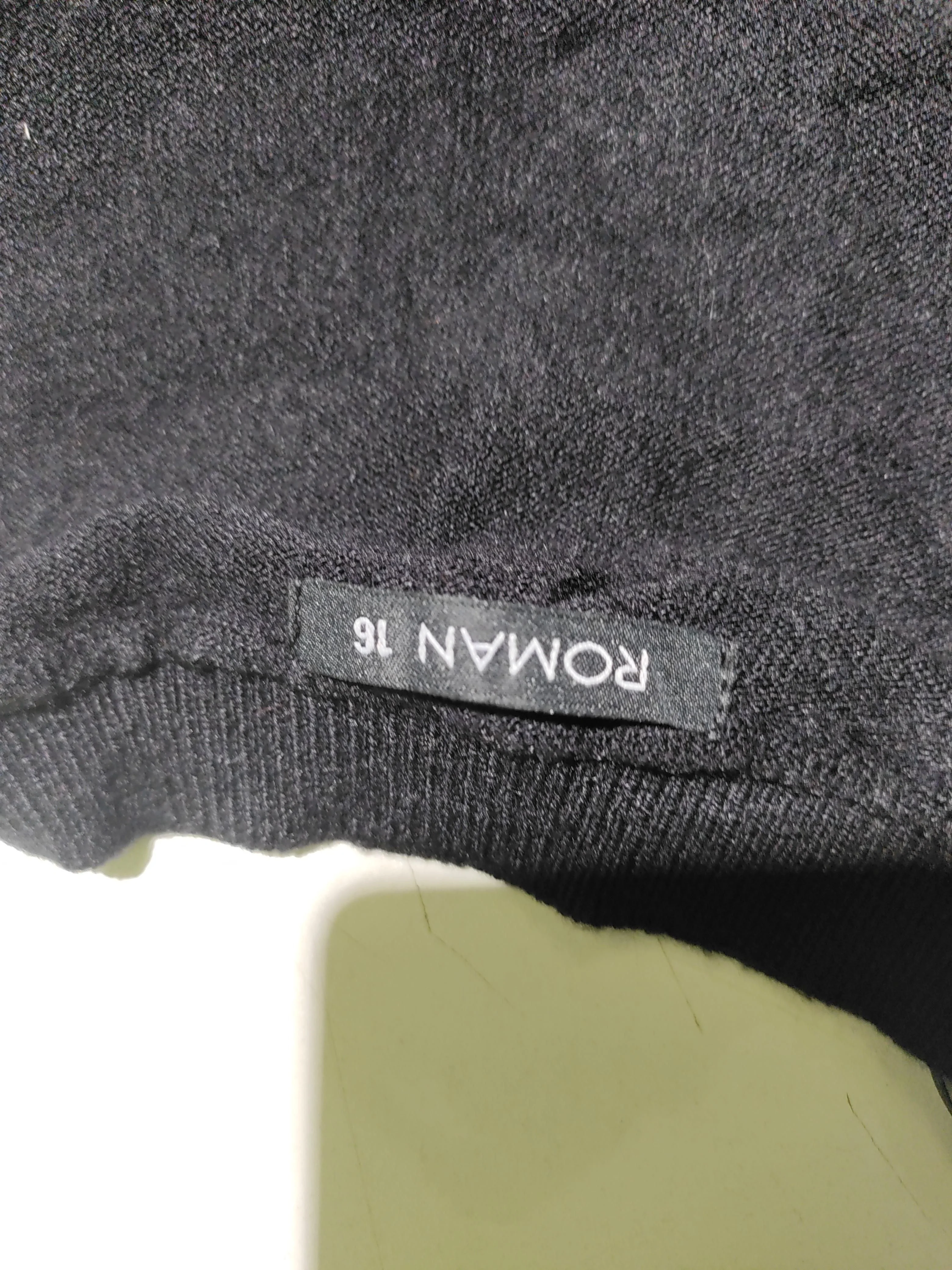 Roman Originals Women's Jumper UK 16 Black 100% Other V-Neck Pullover - Image 5