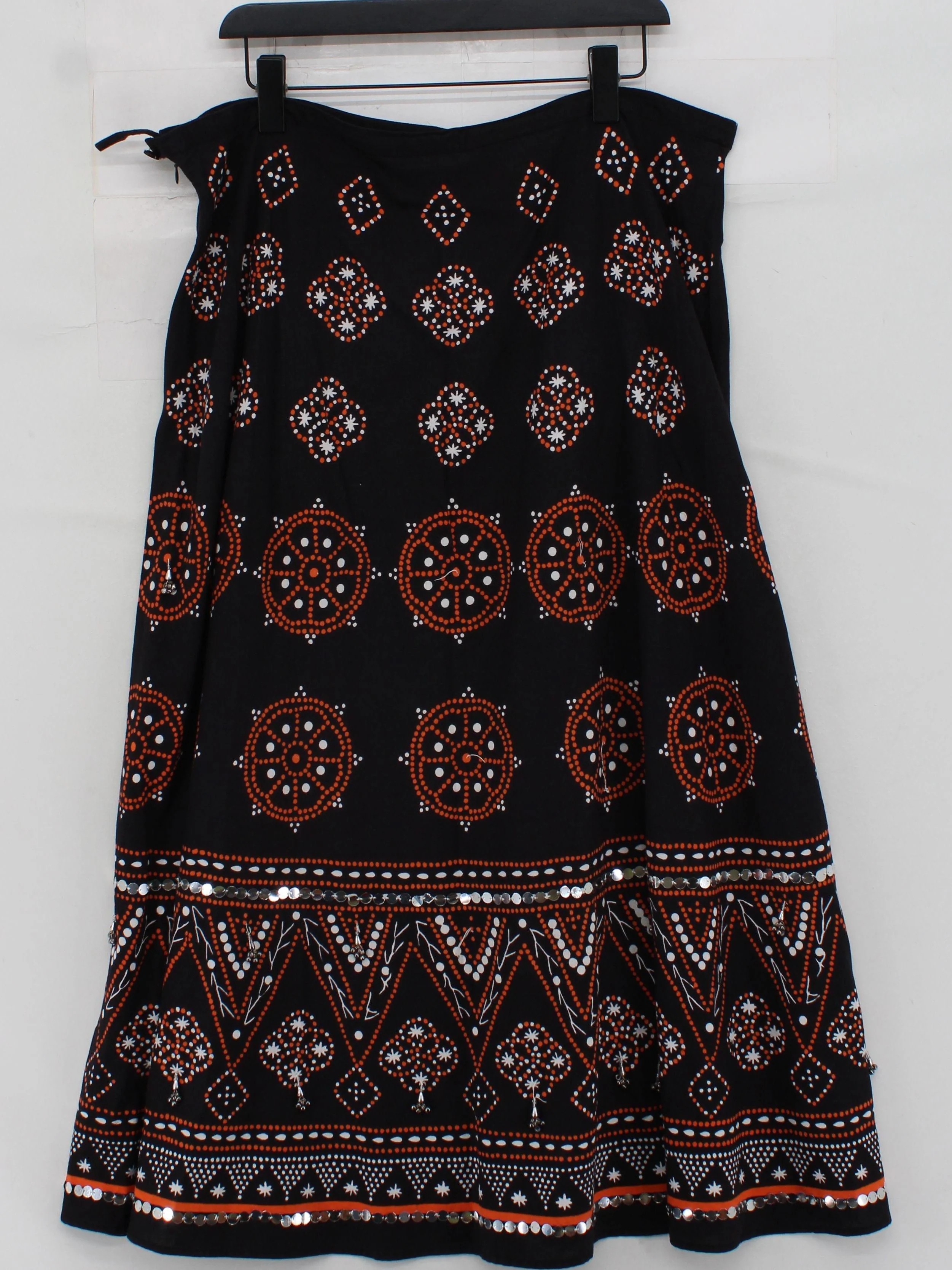 Roman Originals Women's Maxi Skirt UK 12 Black 100% Cotton Long Maxi - Image 2