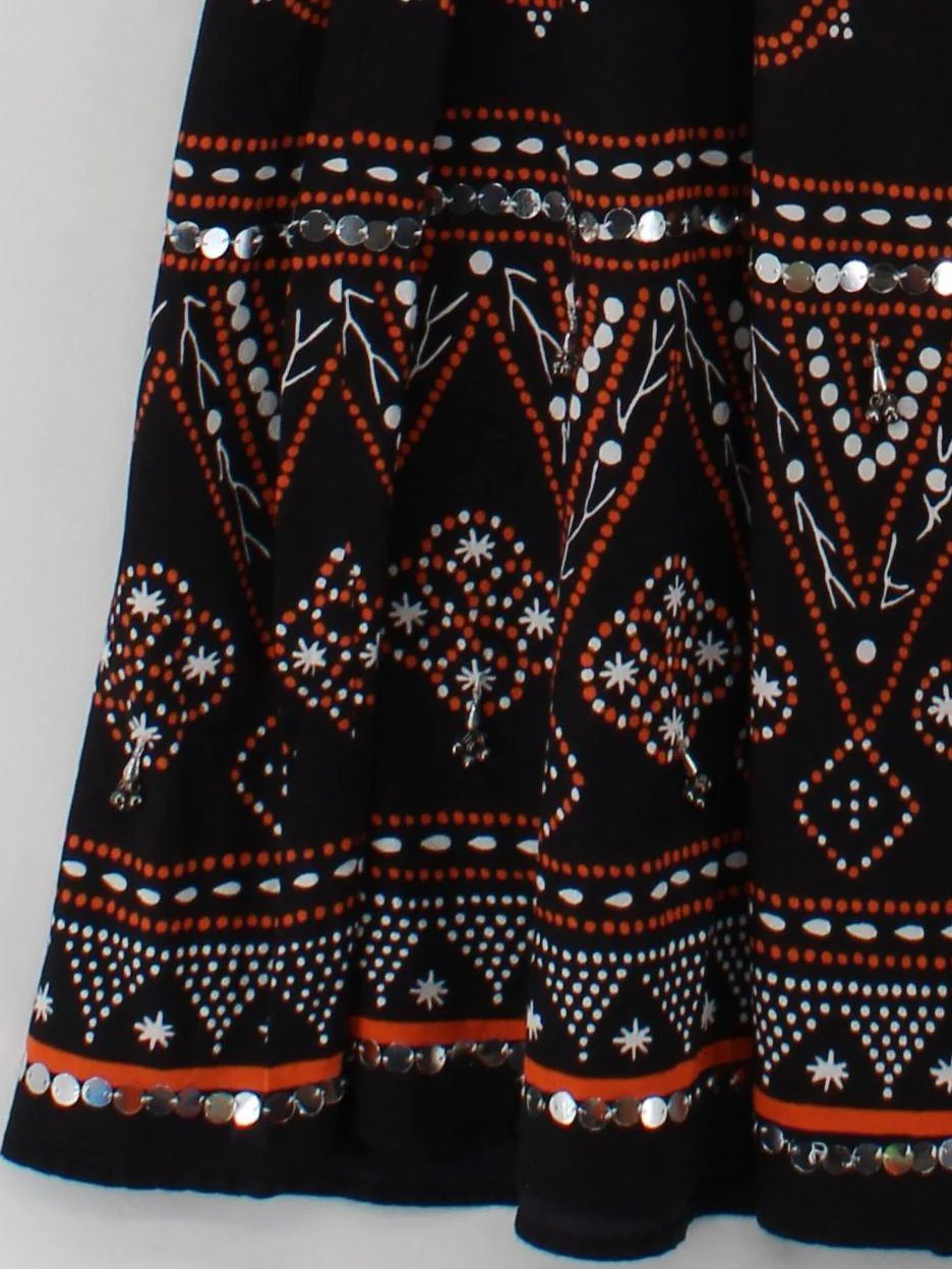Roman Originals Women's Maxi Skirt UK 12 Black 100% Cotton Long Maxi - Image 4