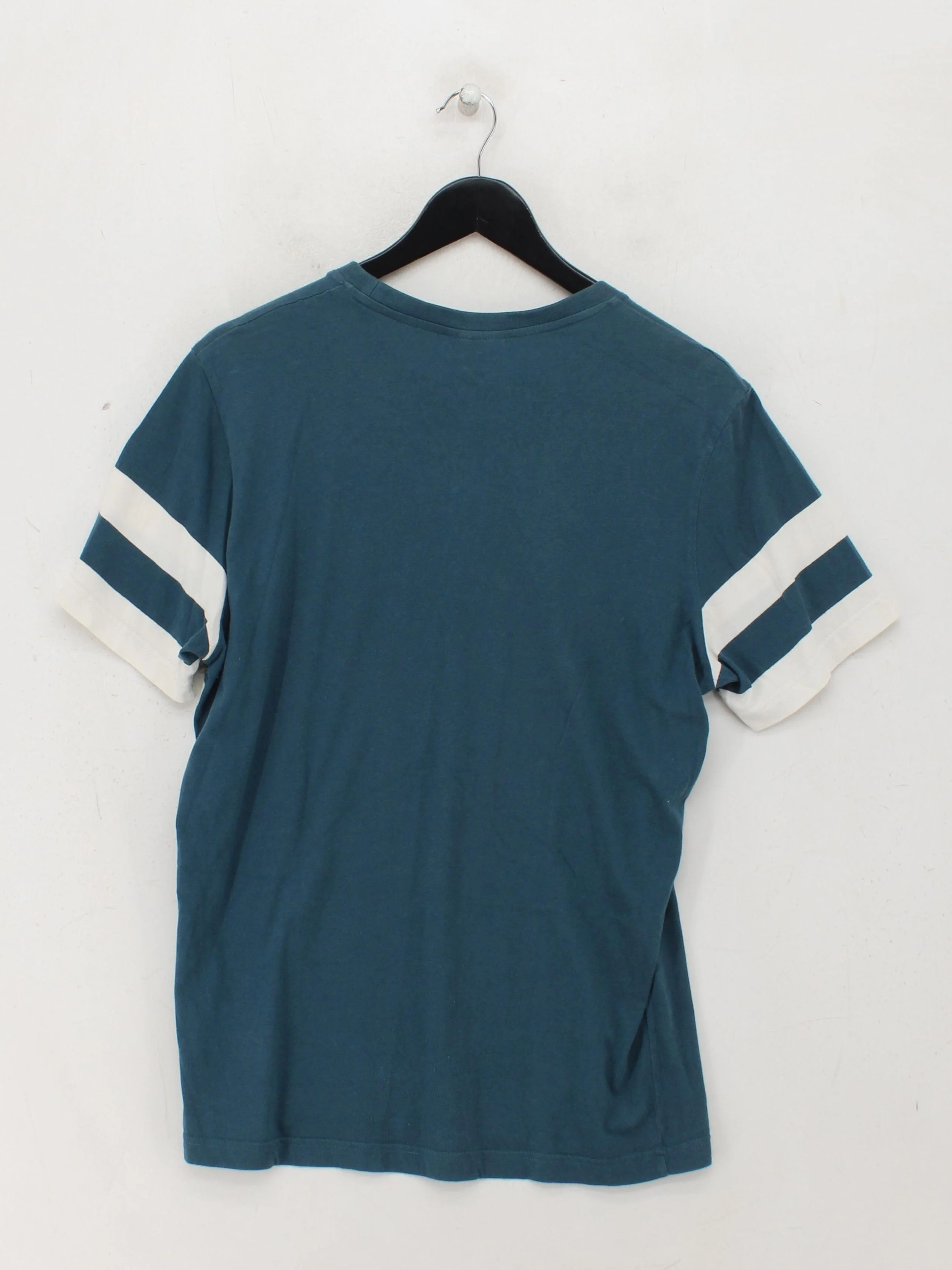 Ron Dorff Men's T-Shirt L Blue Striped 100% Cotton Basic - Image 2