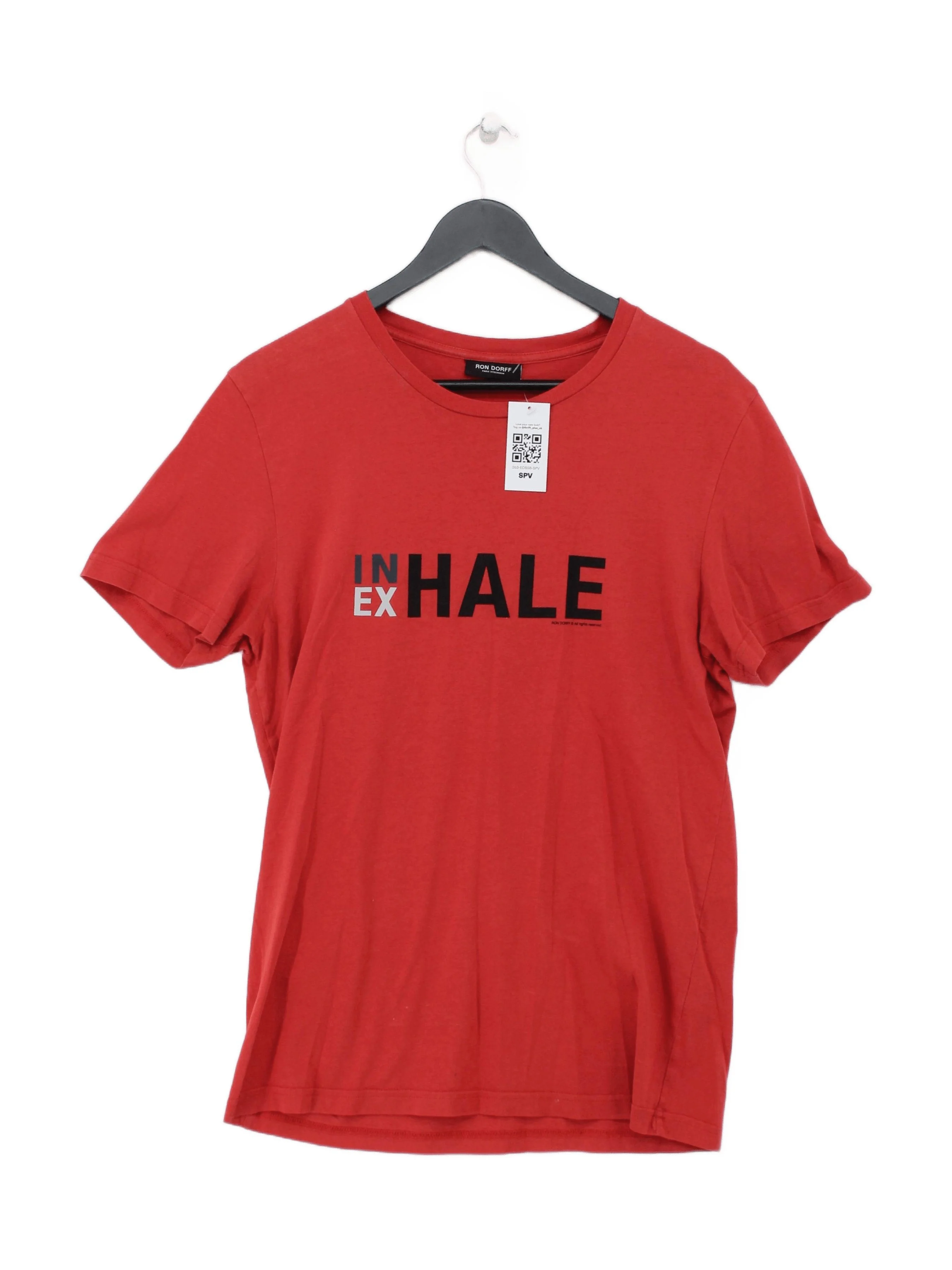 Ron Dorff Men's T-Shirt M Red Graphic 100% Cotton Basic